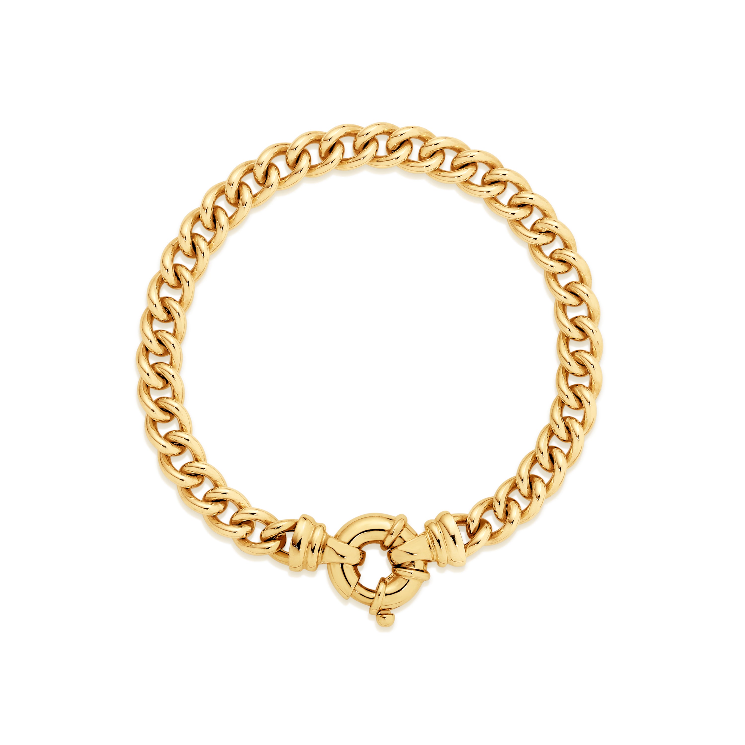 9ct solid curb bracelet
