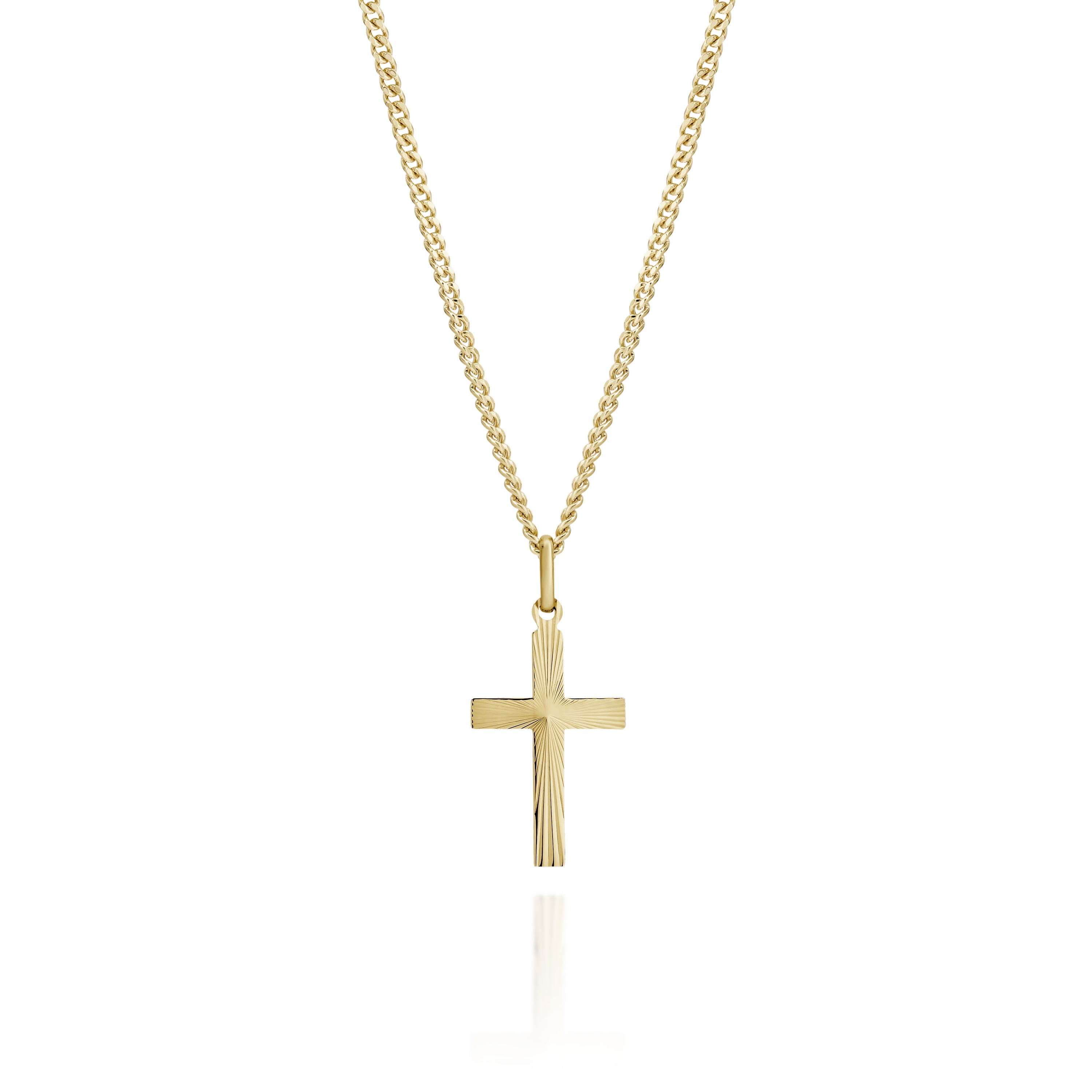 9ct gold cross pendant