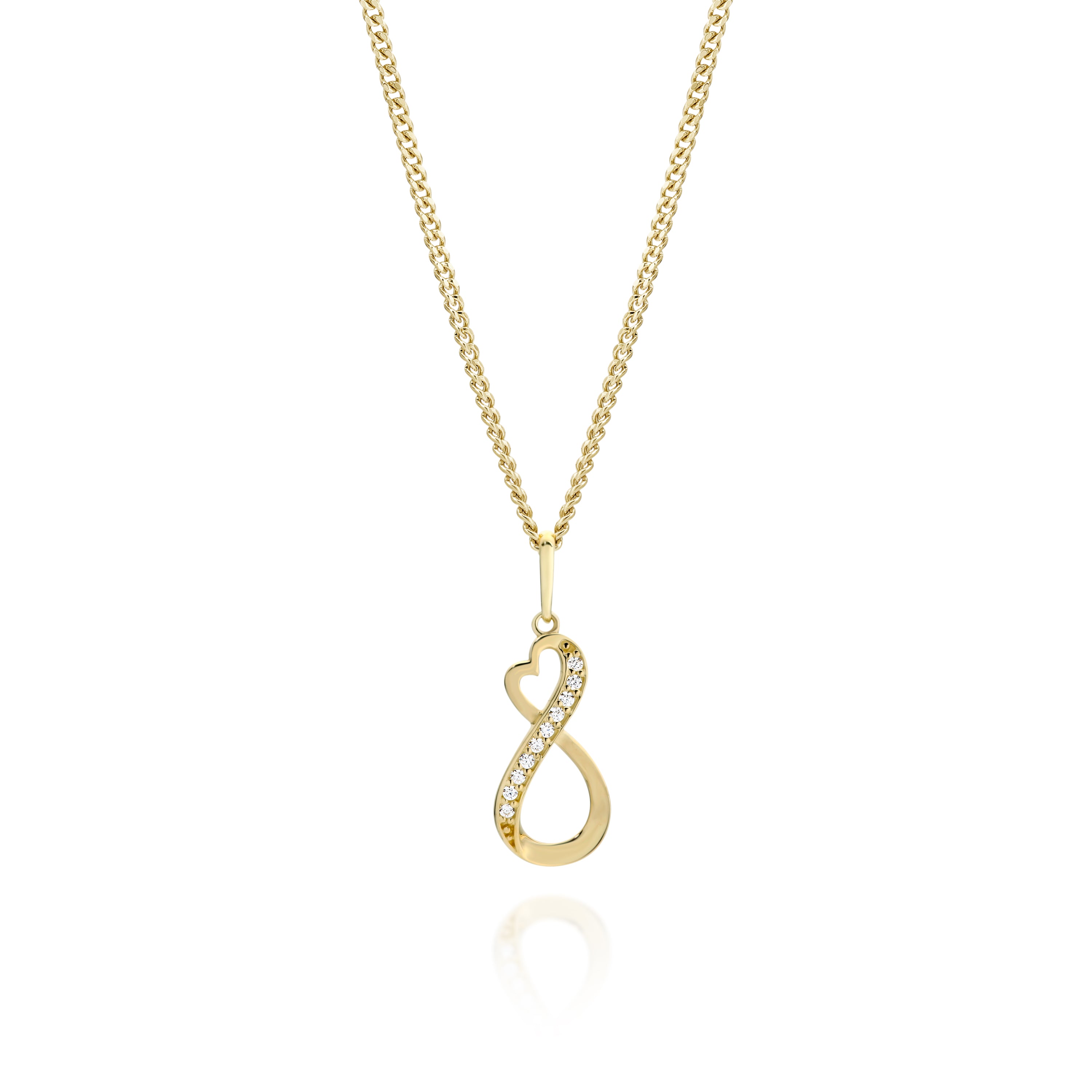 9ct Gold Infinity Pendant