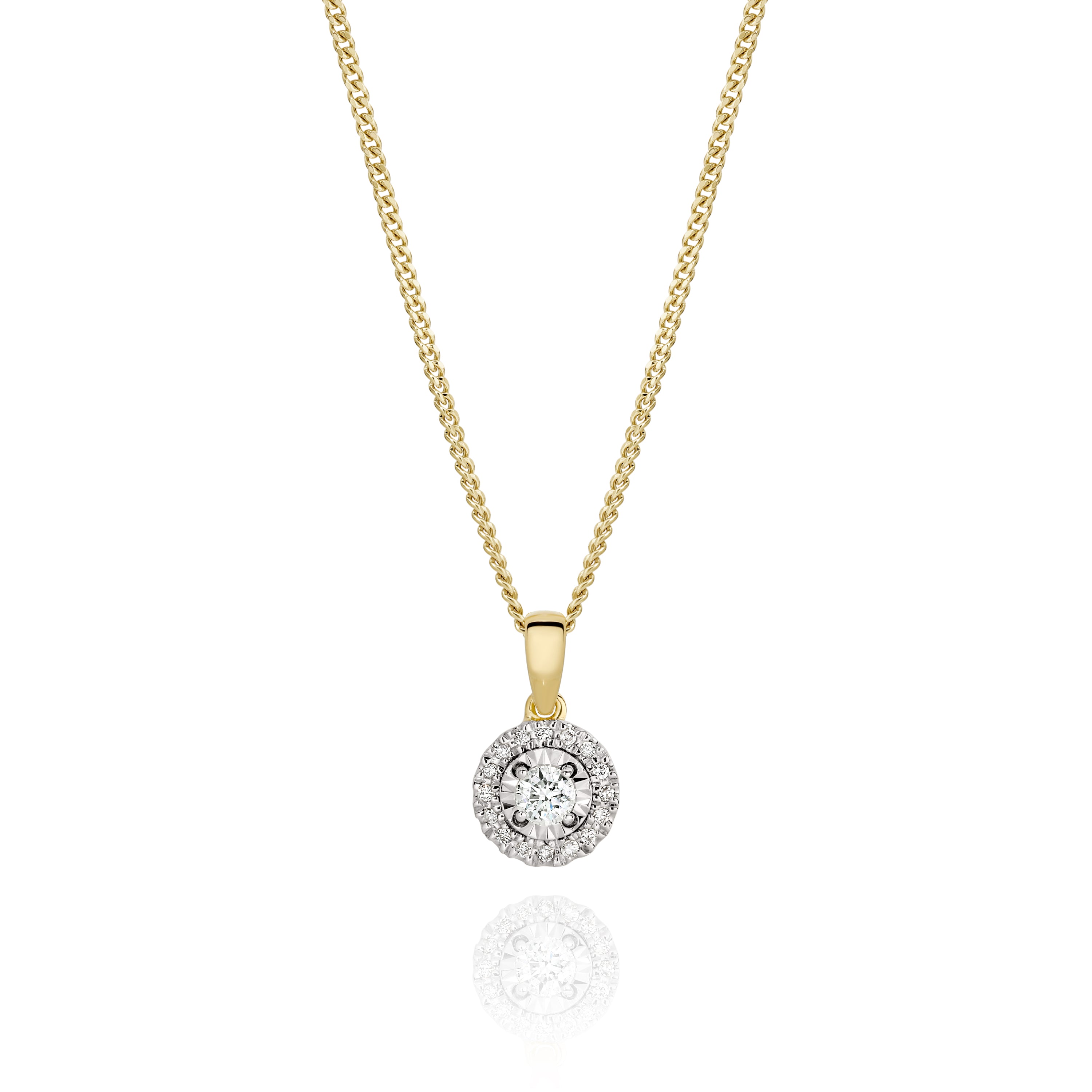 9ct 0.16ct Diamond Pendant