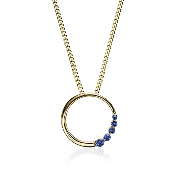 9ct sapphire pendant