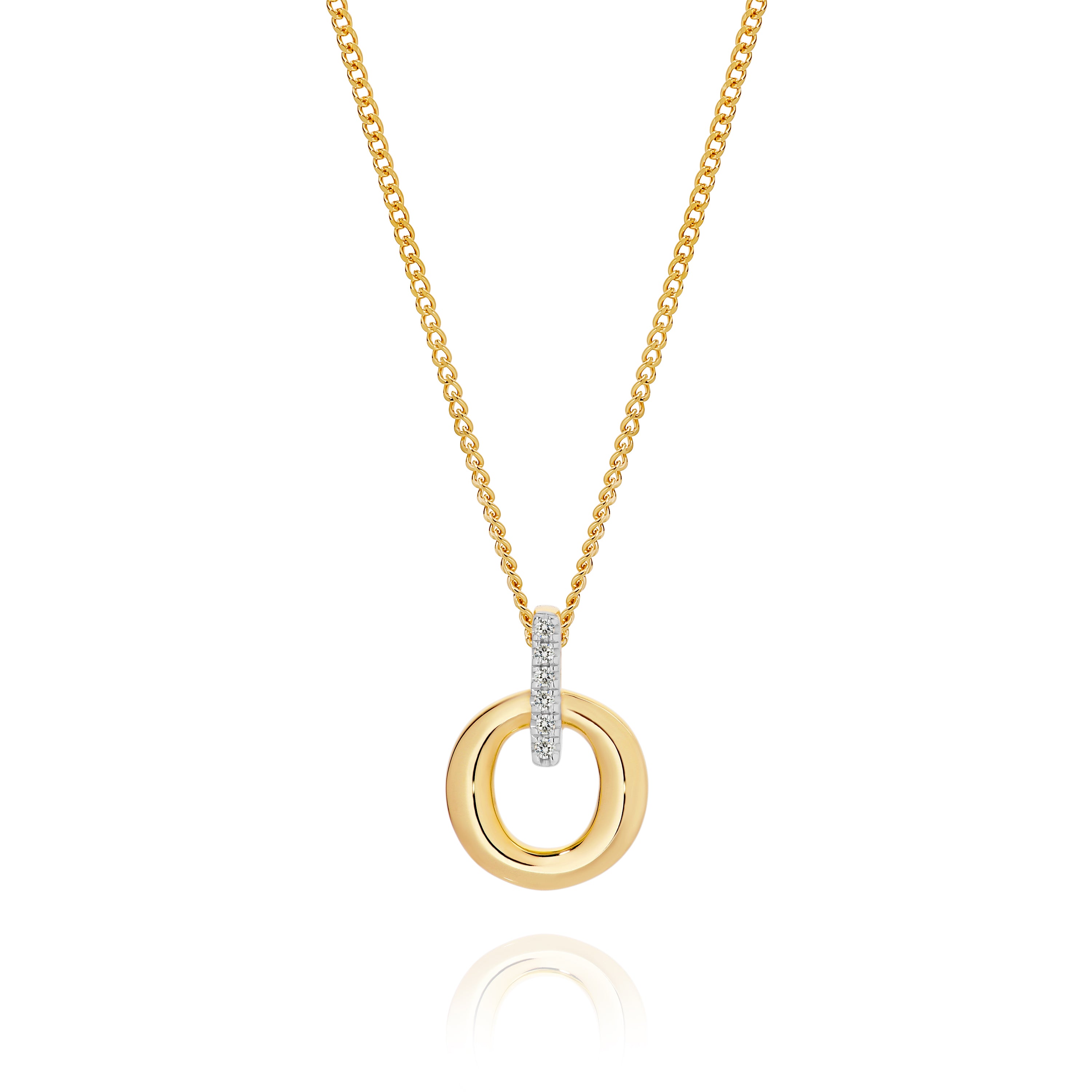 9ct Diamond Slider Pendant