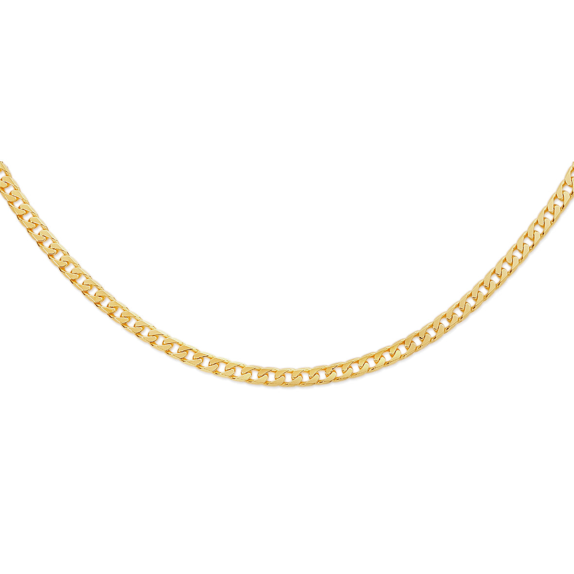 9ct gold 120 gauge curb chain