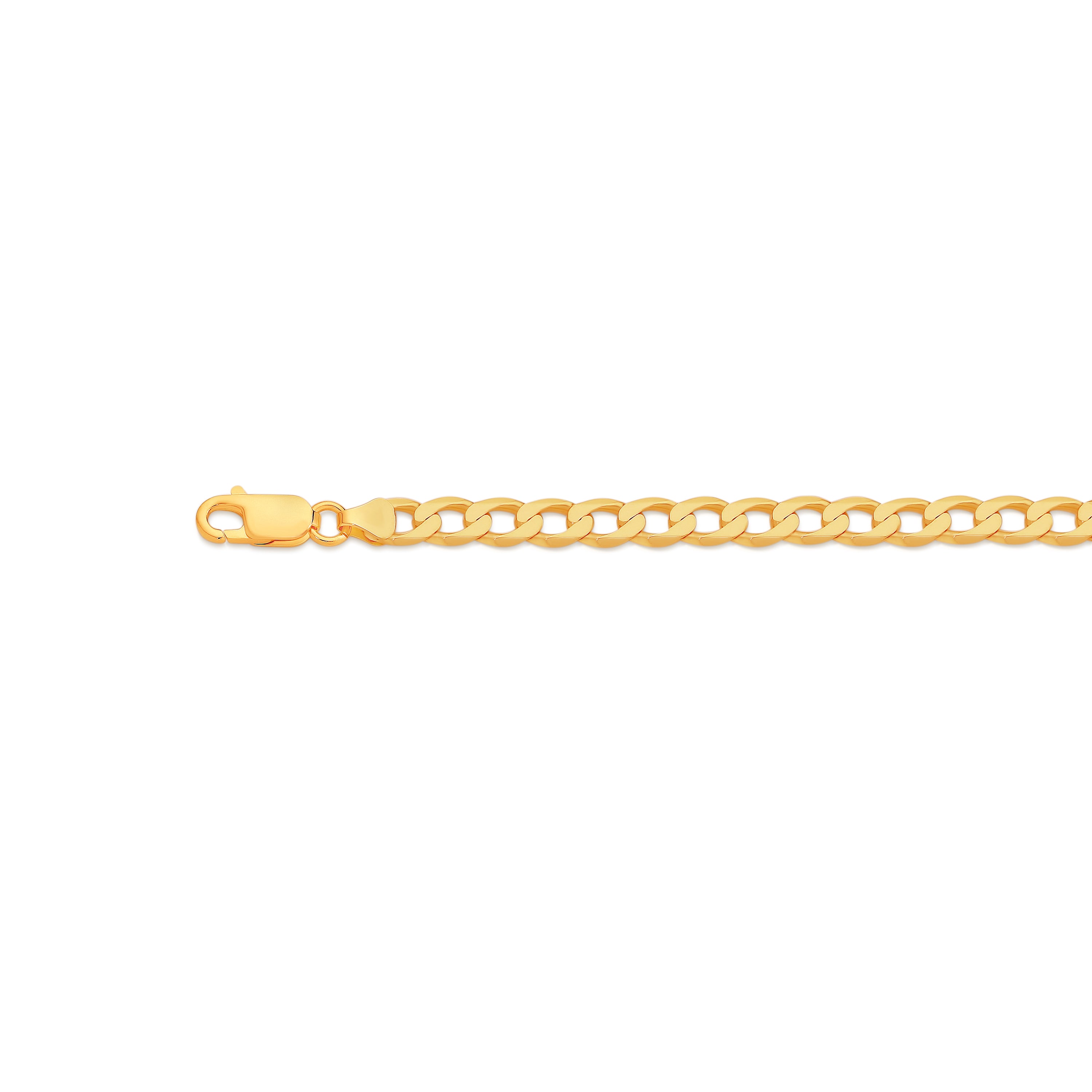 9ct gold 150 gauge curb bracelet