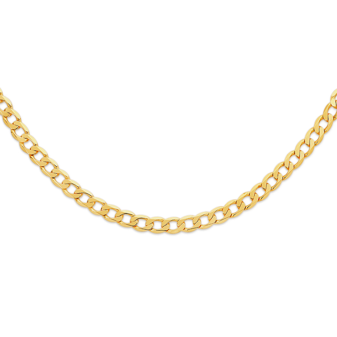 9ct gold 150 gauge curb chain