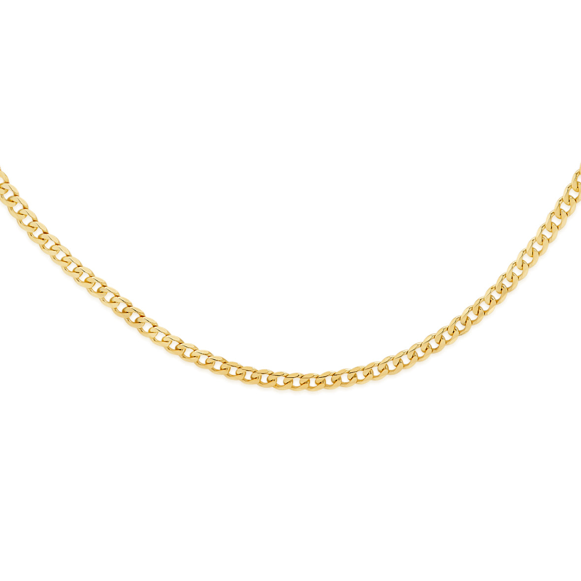 9ct gold 50 gauge curb chain