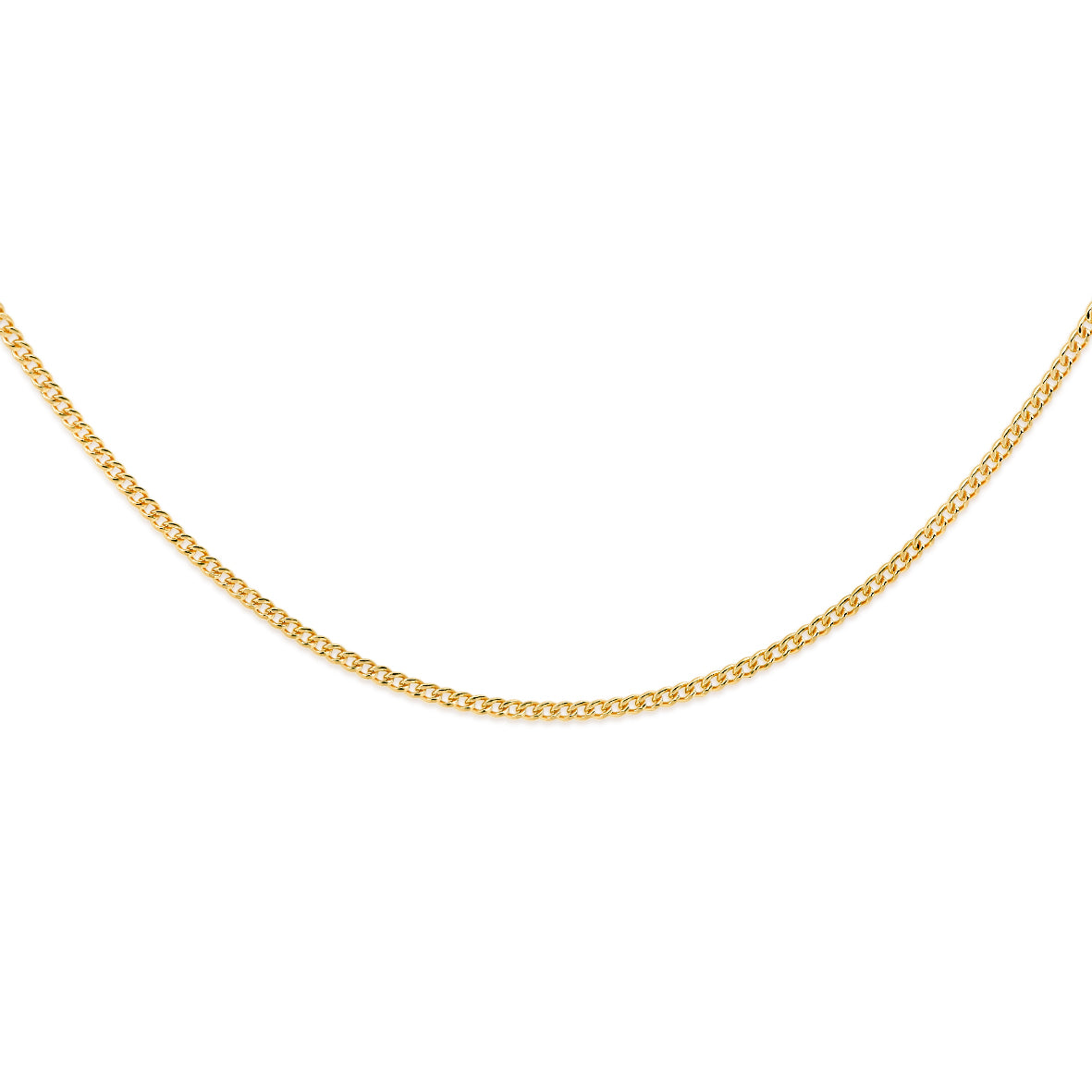 9ct gold 31 gauge curb chain