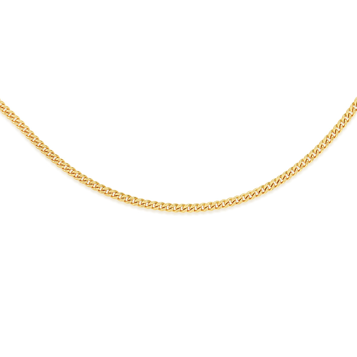 9ct gold 45 gauge curb chain