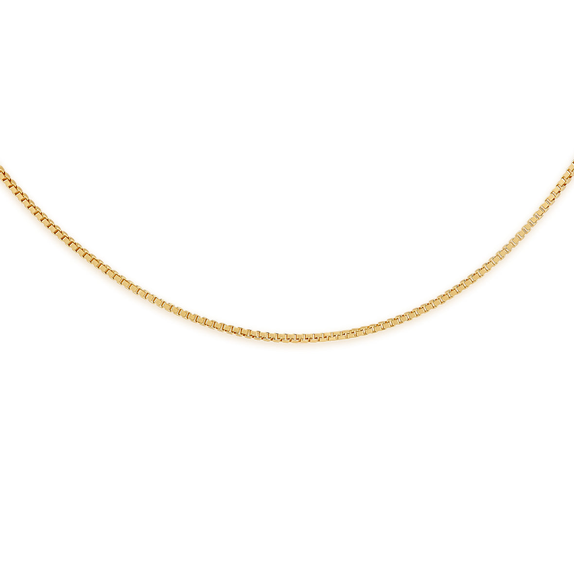 9ct gold 15 gauge box chain