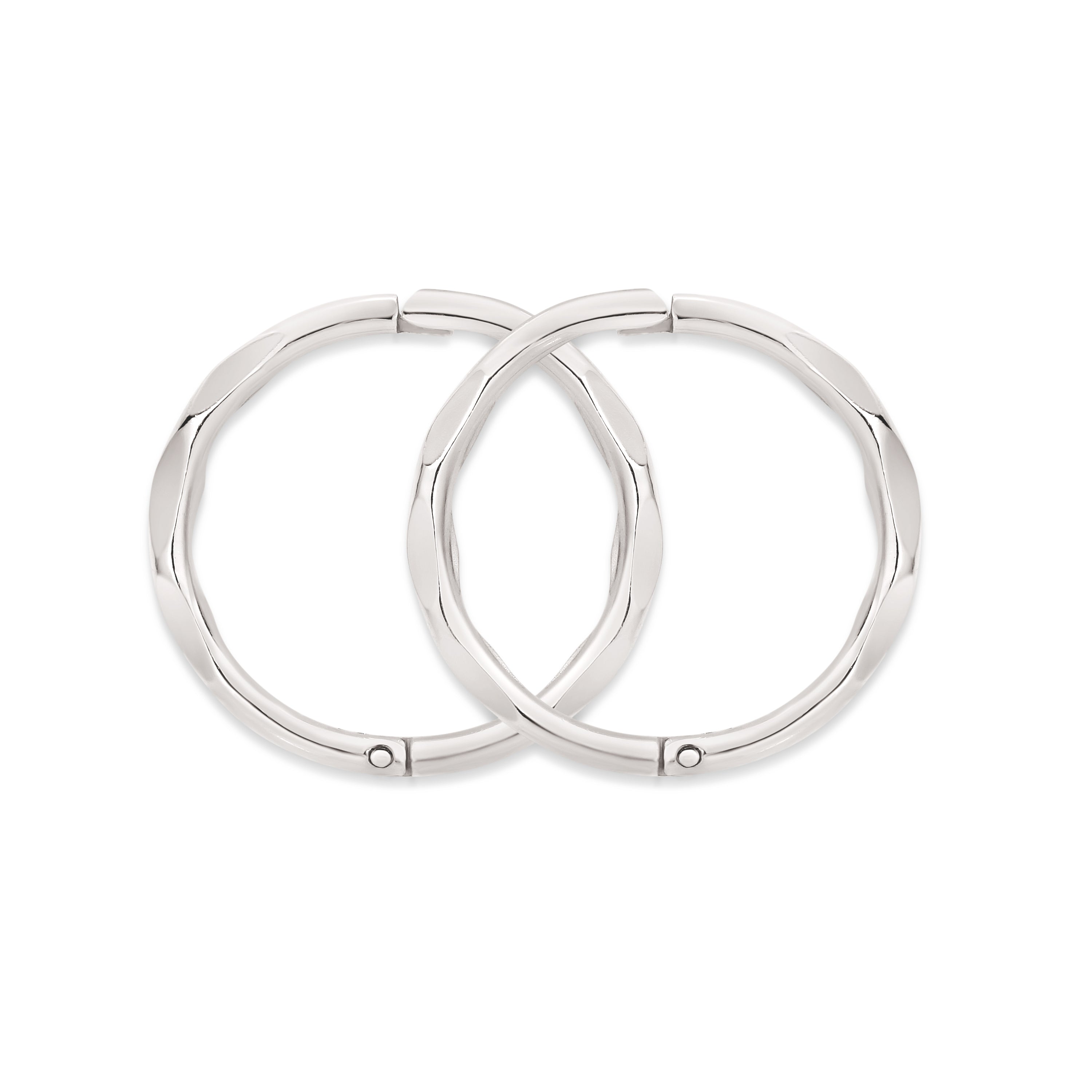 Sterling silver faceted sleepers