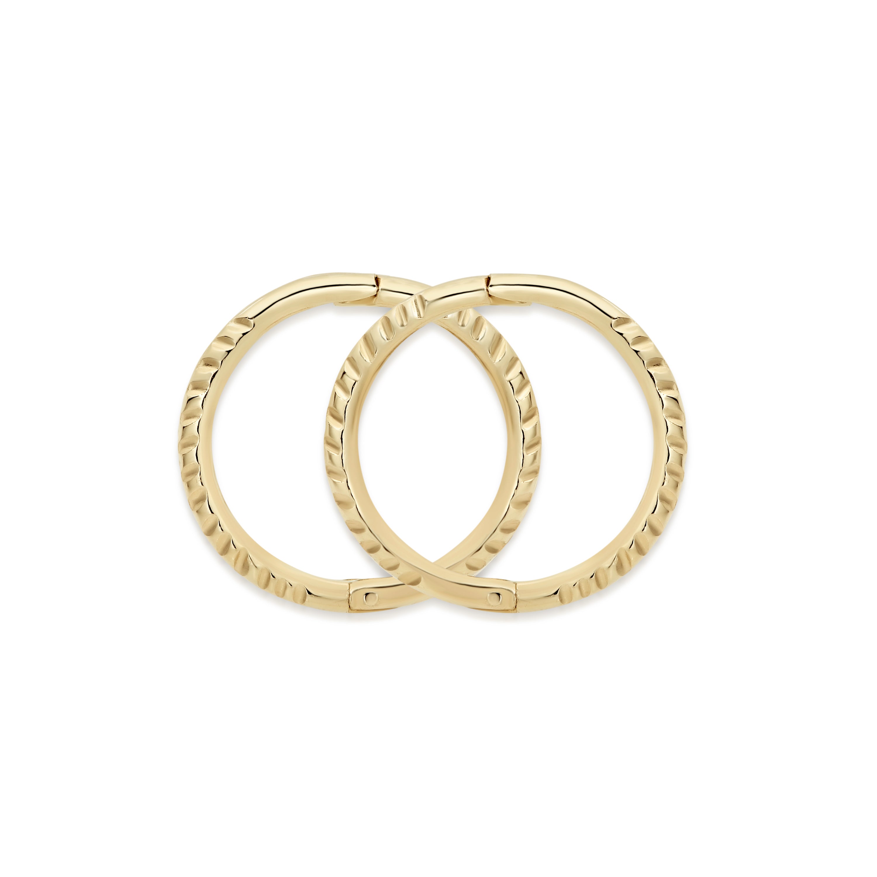 9ct gold twist gold sleepers