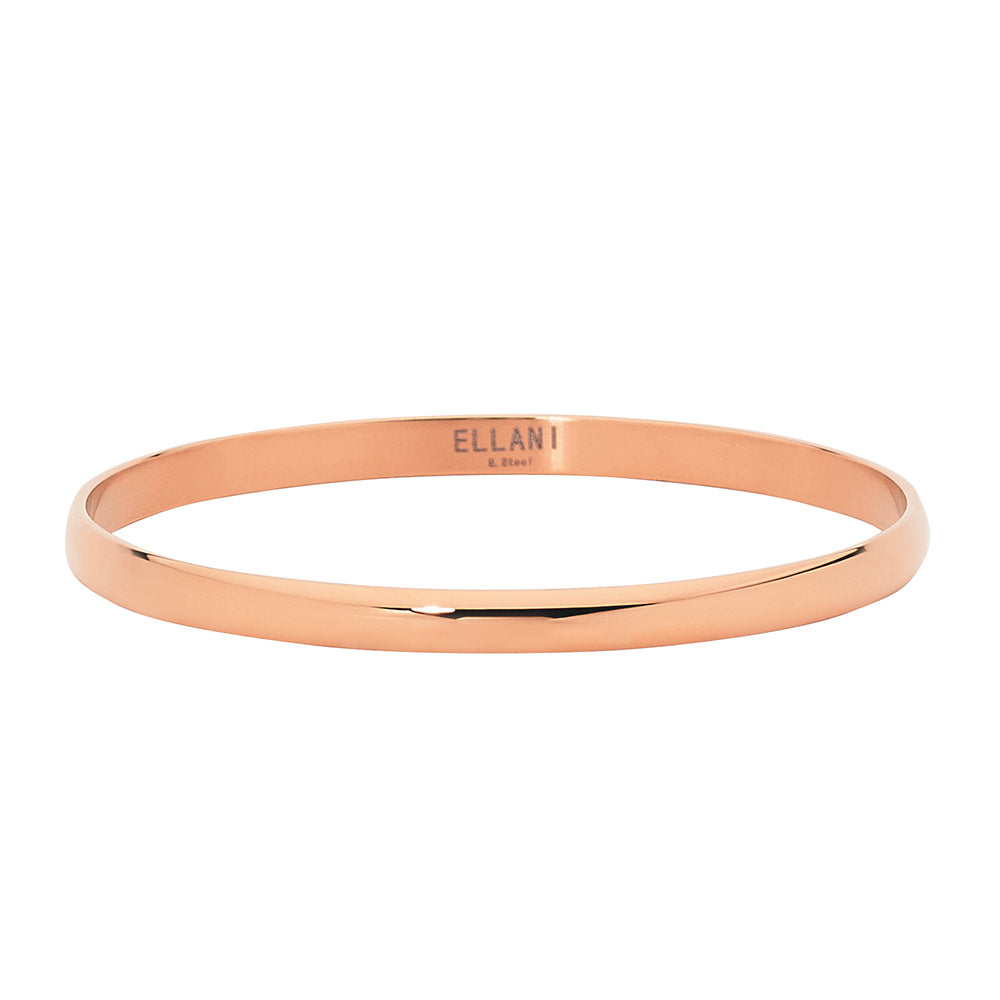 ELLANI Stainless Steel Plated 5mm Wide Bangle