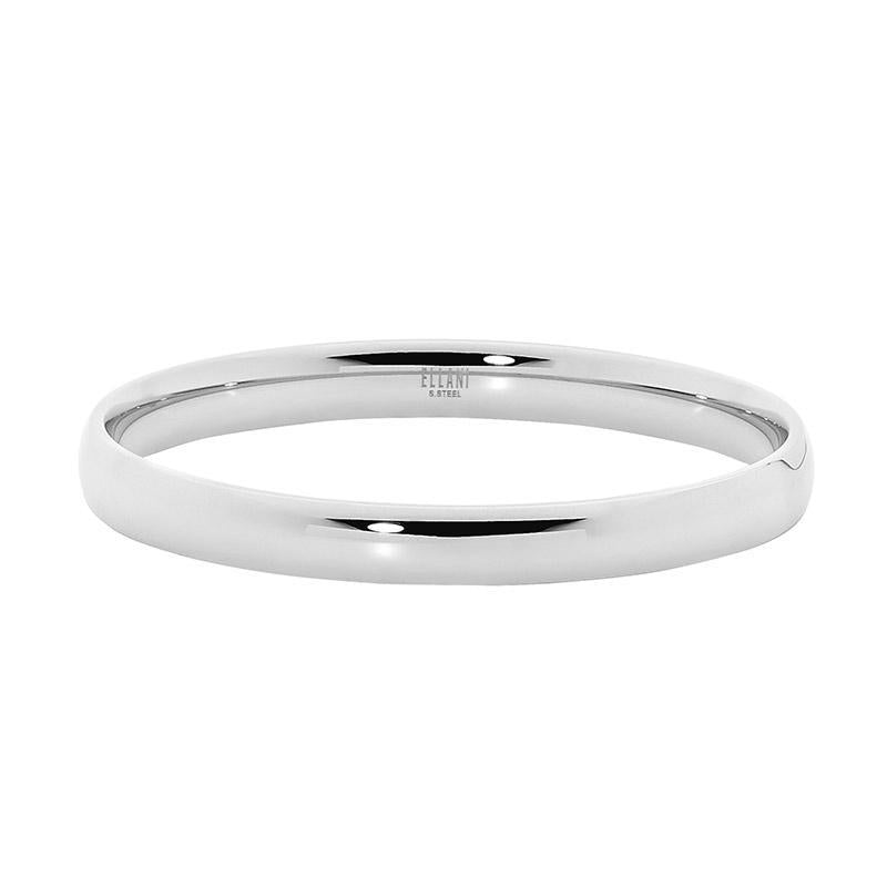 ELLANI Stainless Steel 8mm Wide Bangle
