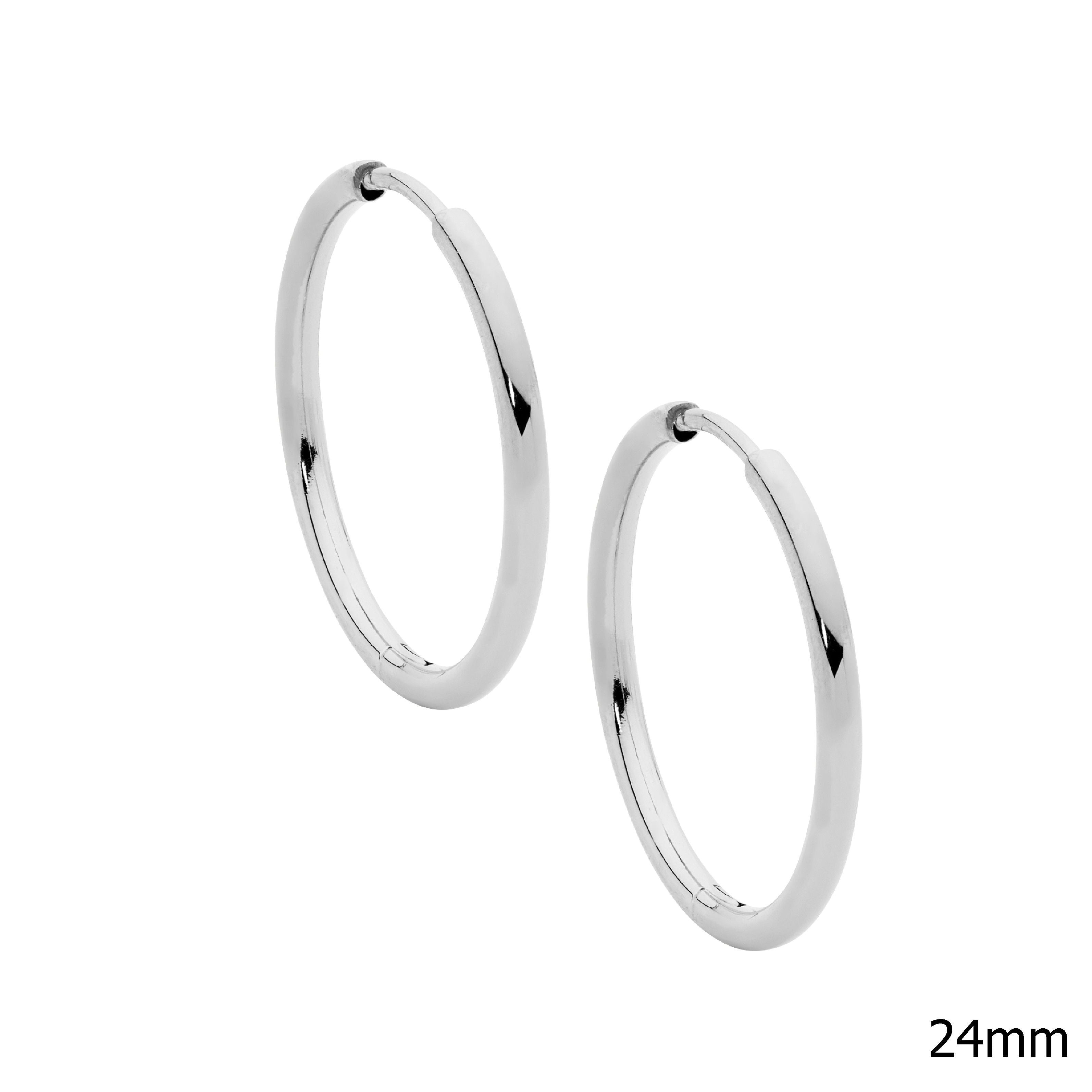 ELLANI Stainless Steel 24mm Earrings
