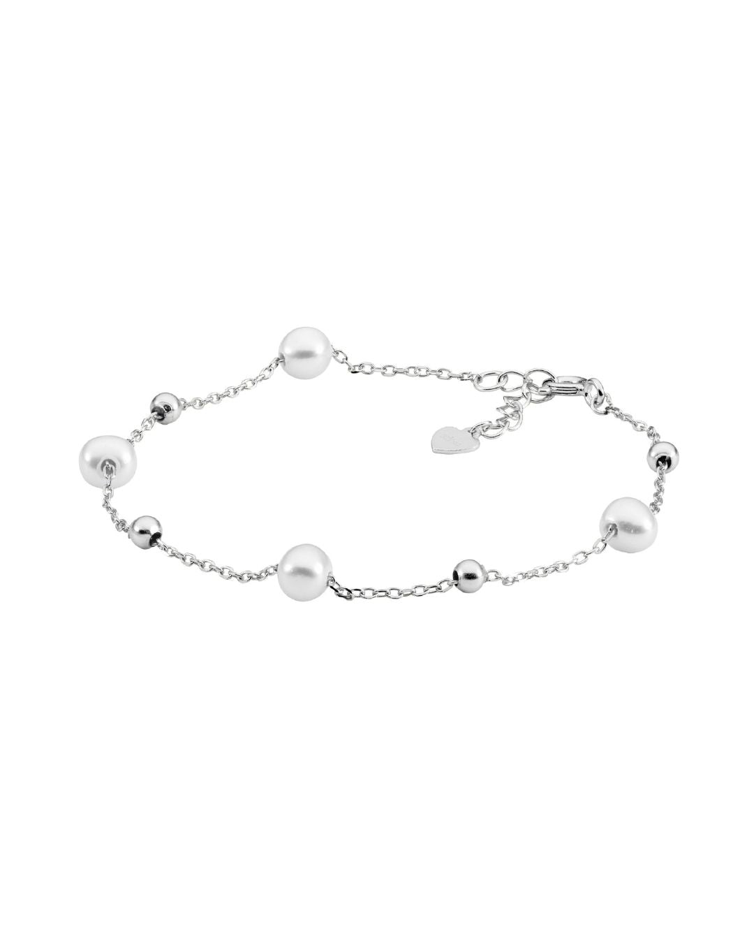 ELLANI Silver Freshwater Pearl Bracelet