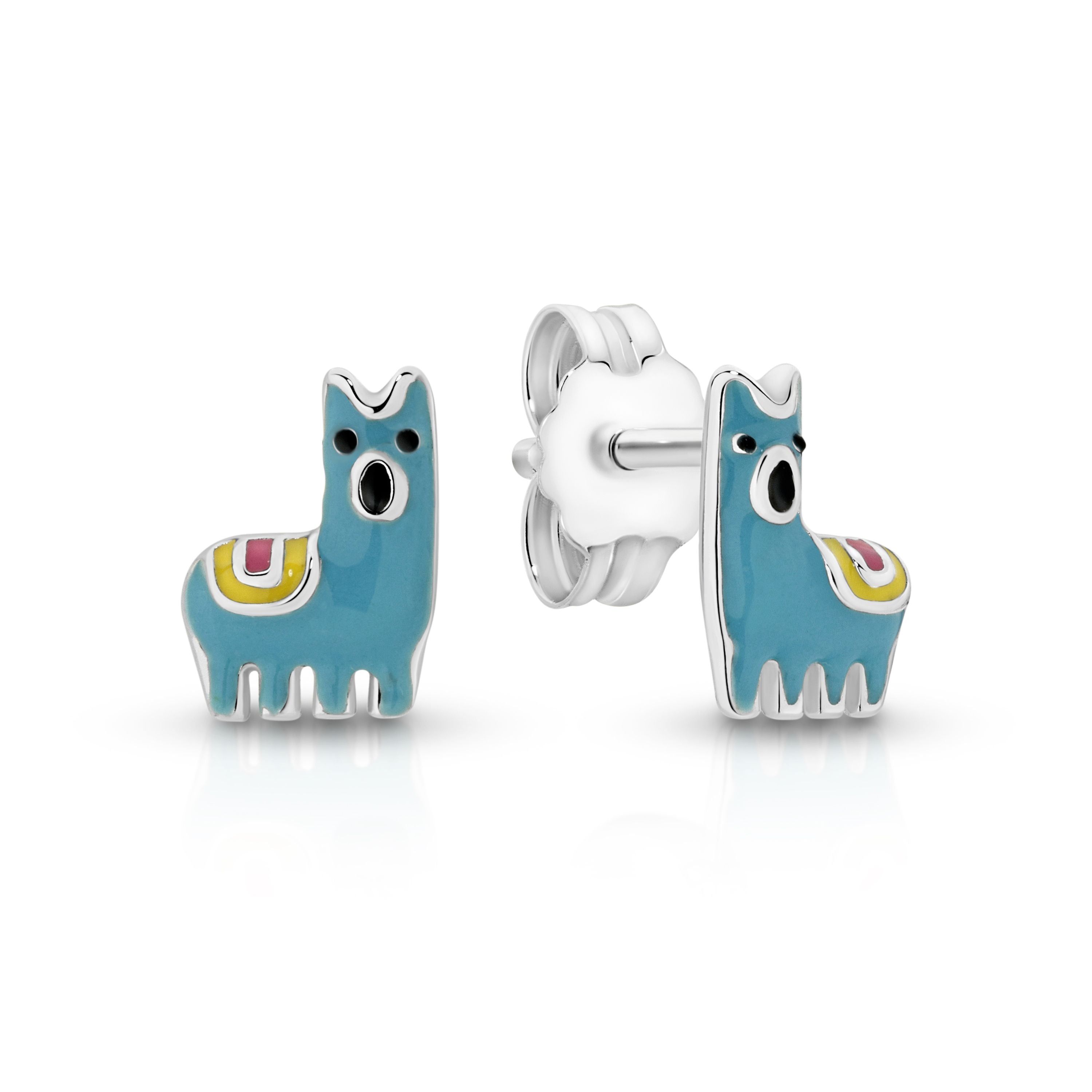 Silver Llama Studs