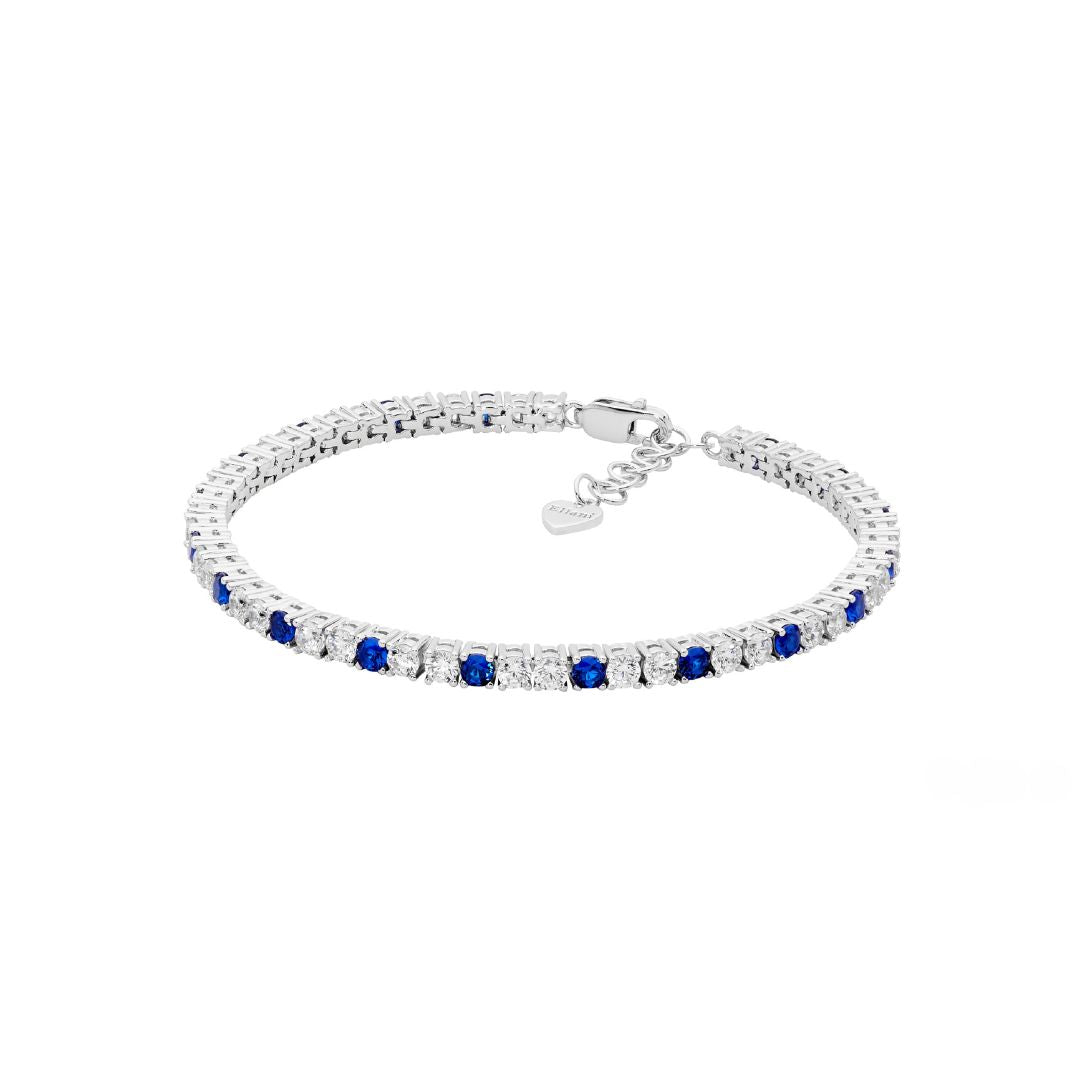 ELLANI Sterling Silver Tennis Bracelet with Cubic Zirconia