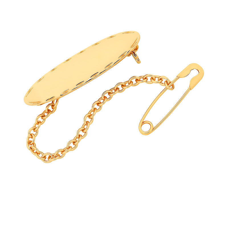 Gold Plated Baby Brooch