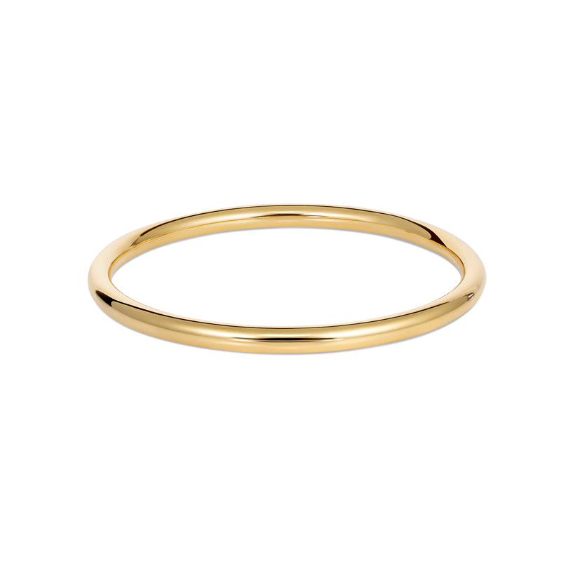 Gold Plated Hollow Bangle 4mm
