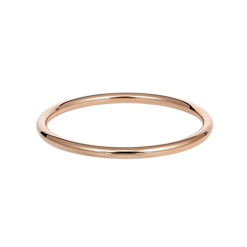 Rose Gold Plated Hollow Bangle 4mm