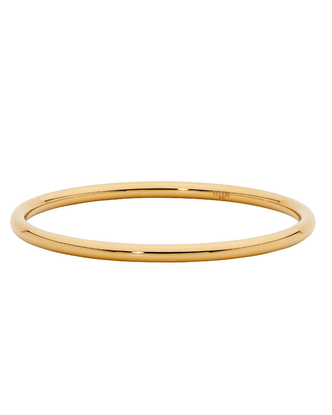 ELLANI Stainless Steel 4mm Bangle in Gold Plating