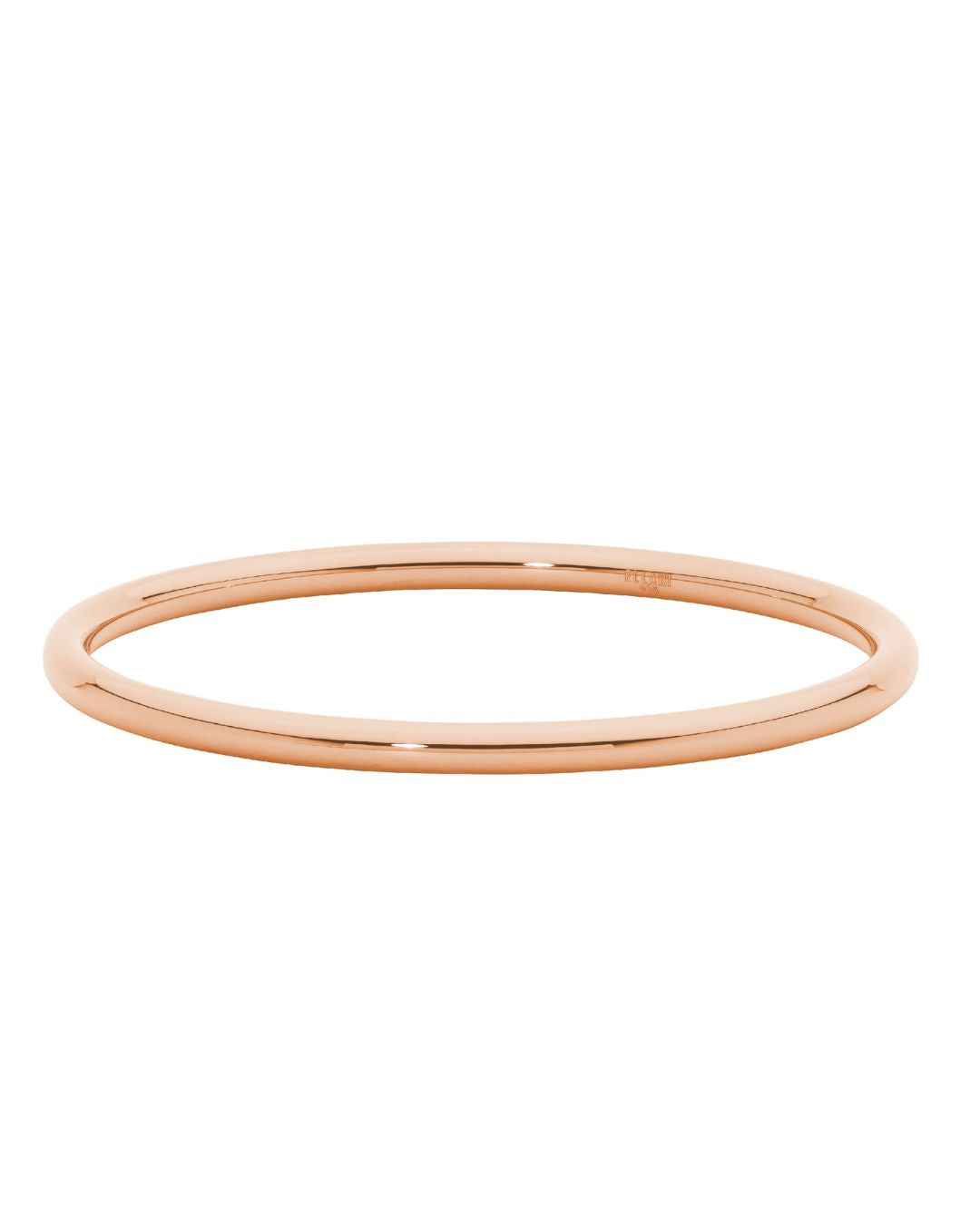 ELLANI Stainless Steel 4mm Bangle in Rose Gold Plating