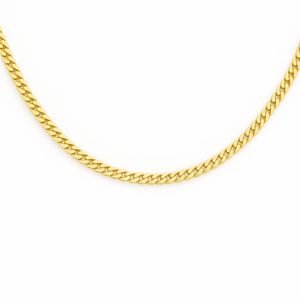 Silver Gold Plated 60 gauge Curb Chain