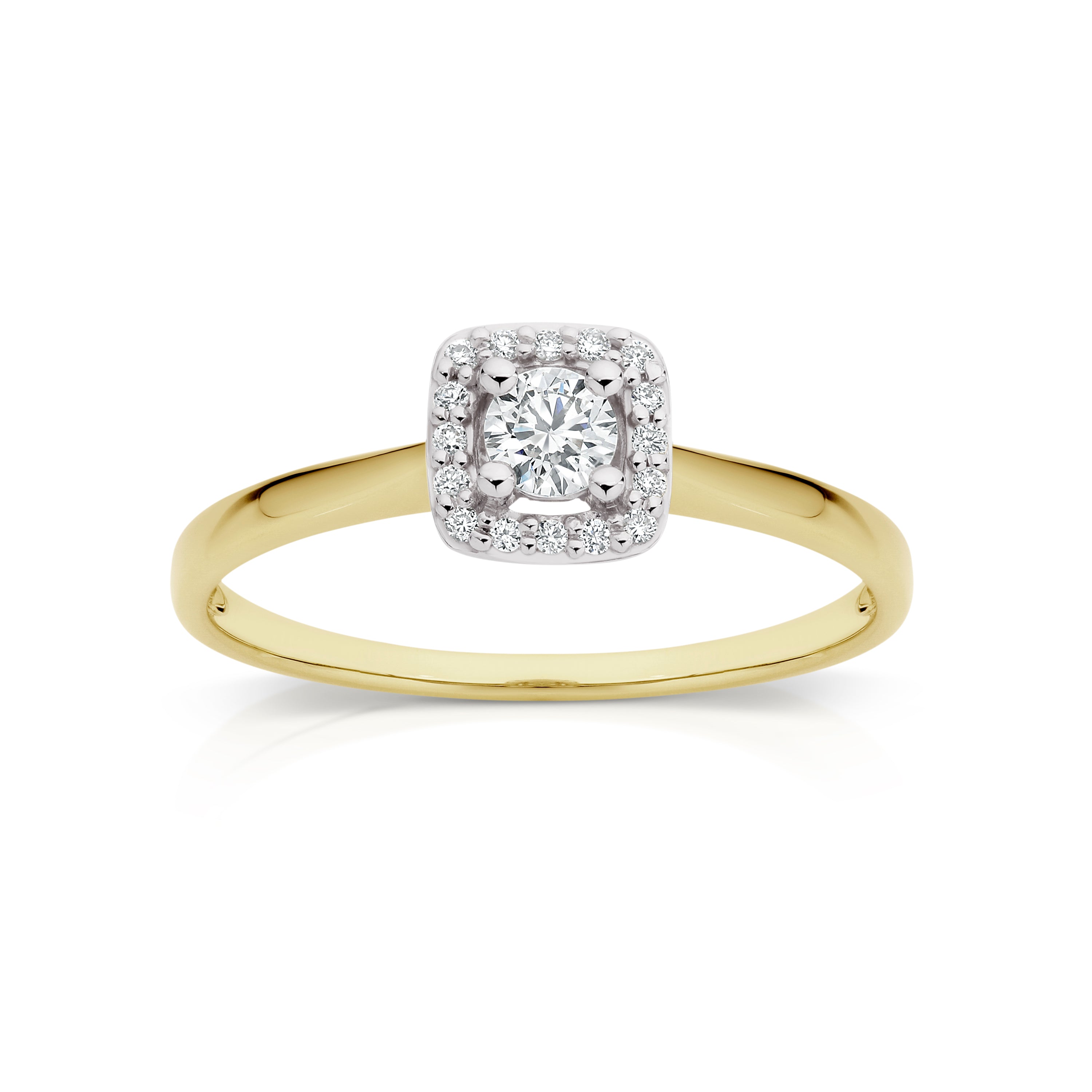 18ct gold 0.25ct diamond ring