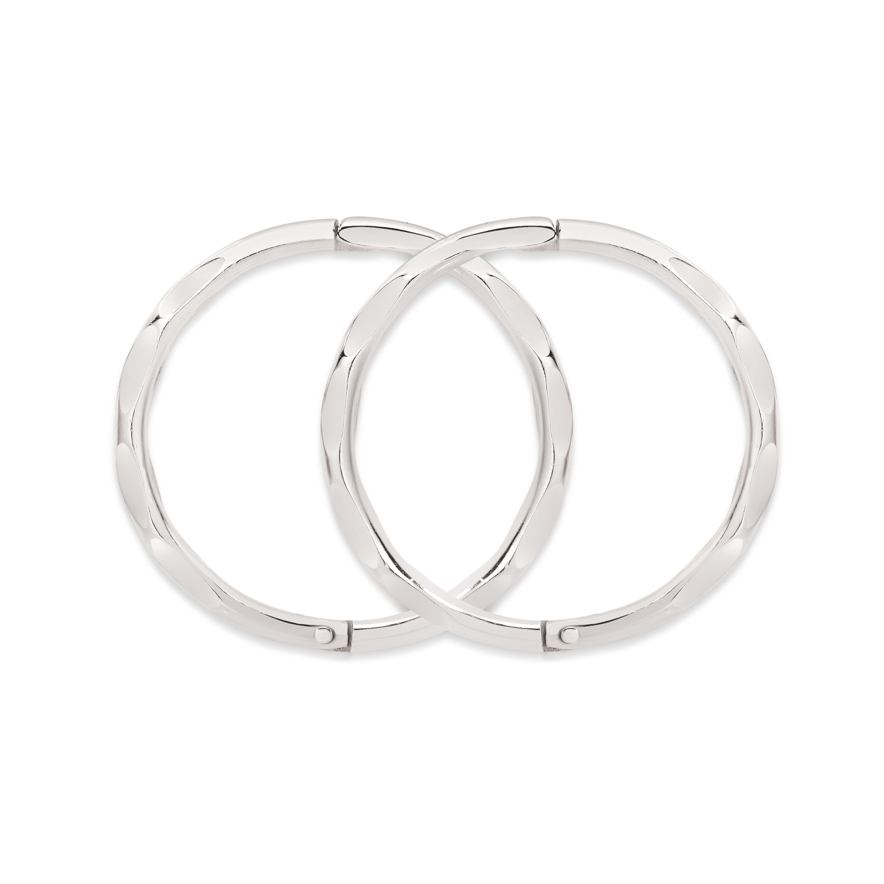 Sterling silver faceted sleepers