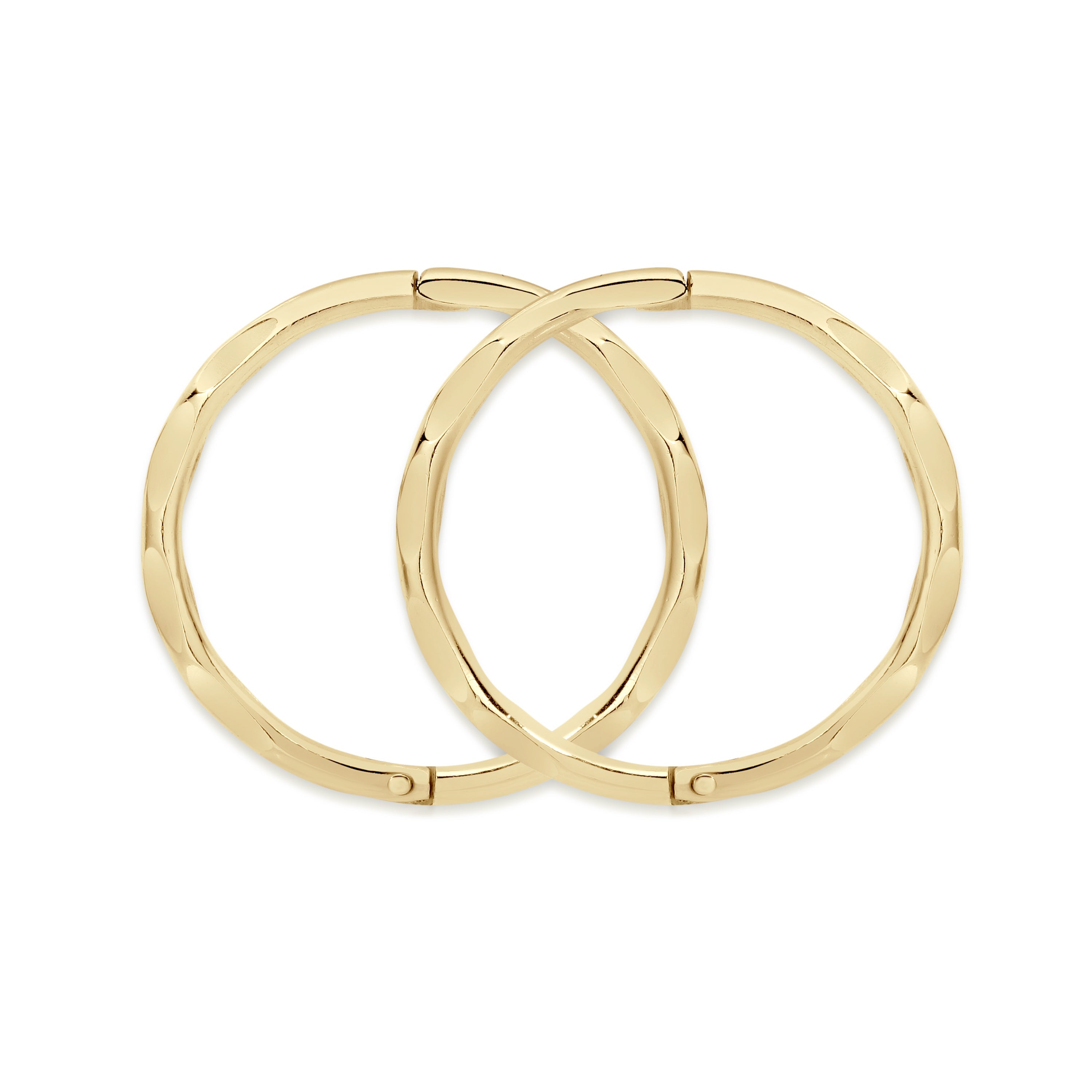 9ct gold faceted gold sleepers