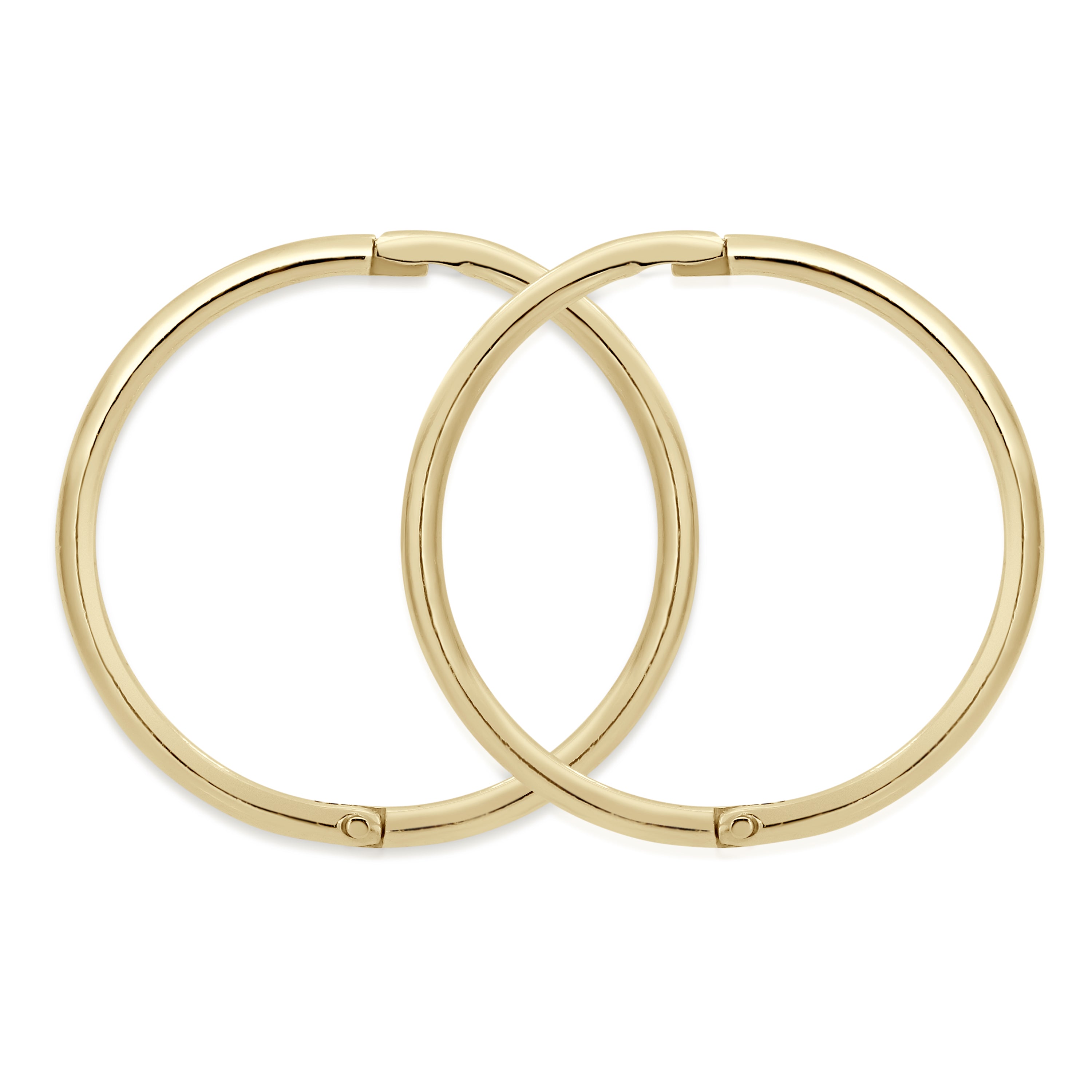 9ct gold plain gold sleepers