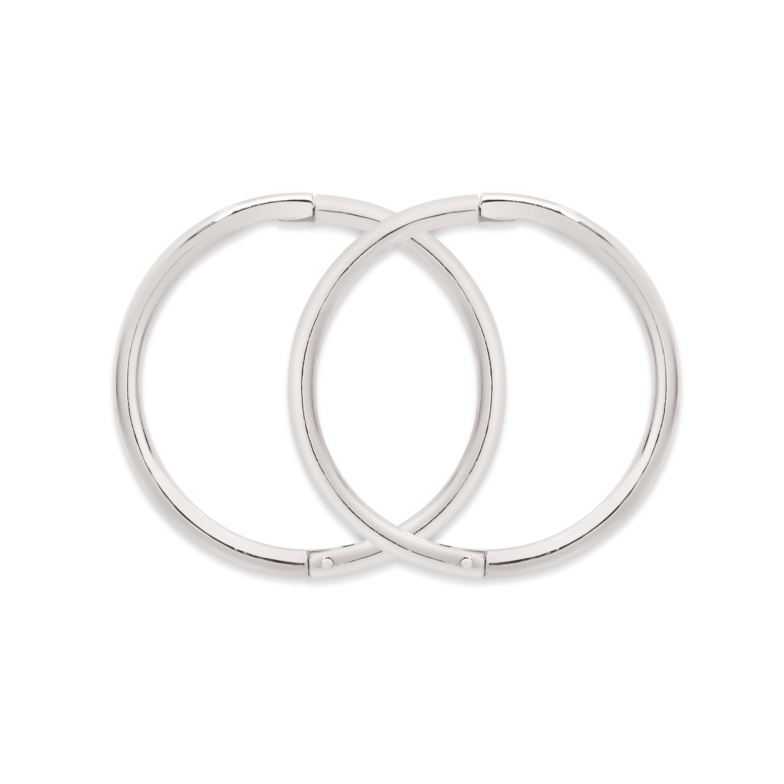 Sterling silver plain sleepers