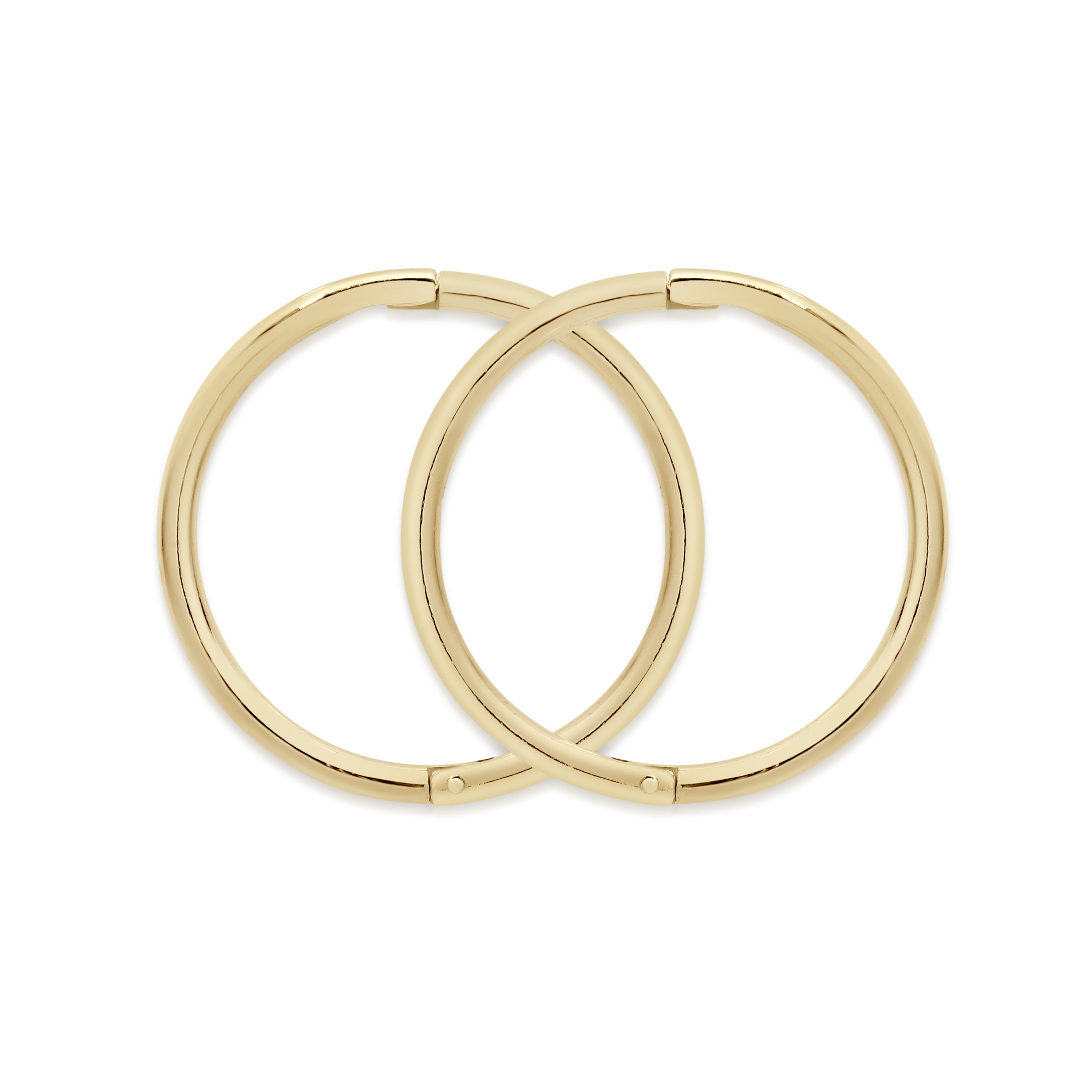 9ct gold plain gold sleepers