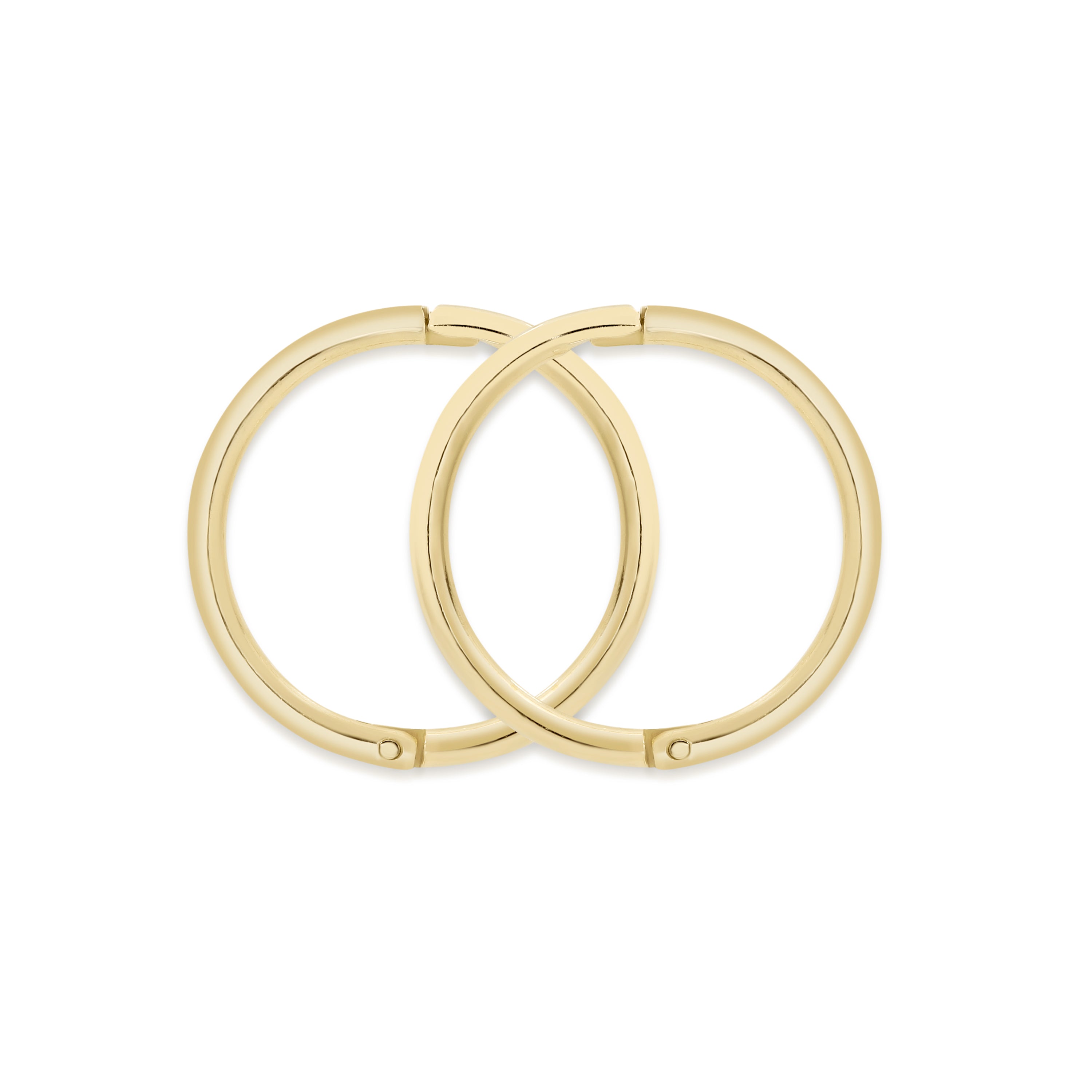 9ct gold plain gold sleepers