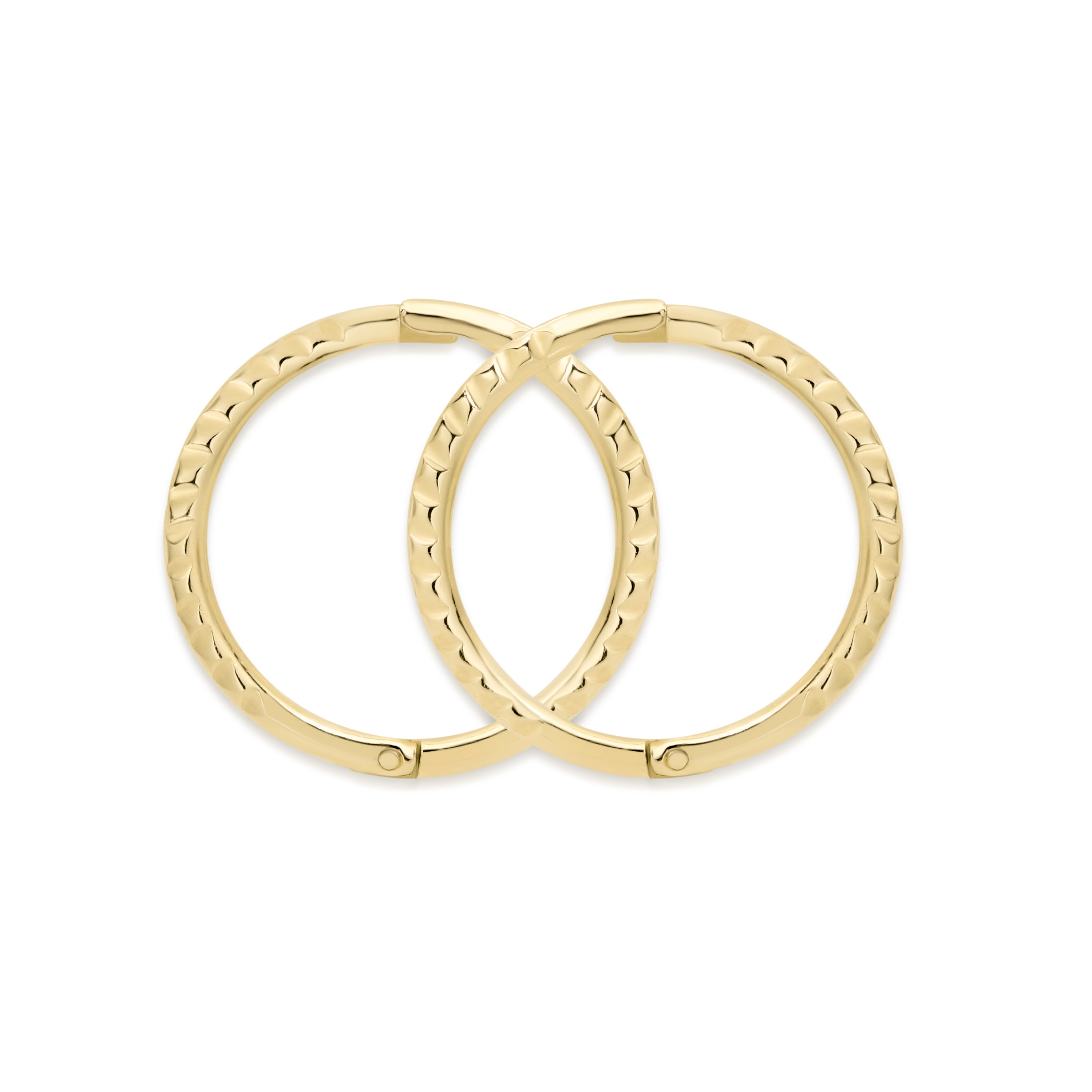 9ct gold twist gold sleepers