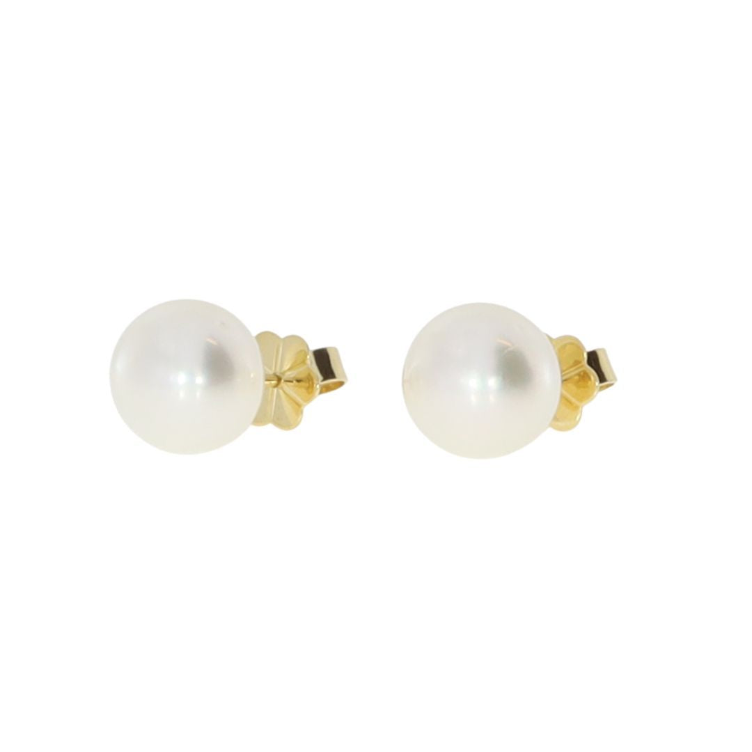 AUTORE 18ct Gold South Sea Pearl Studs 9mm
