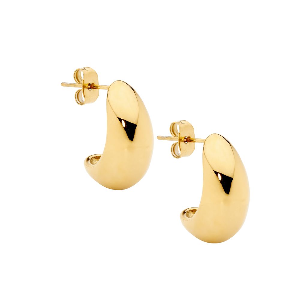 ELLANI Stainless Steel Earrings with Gold Plating
