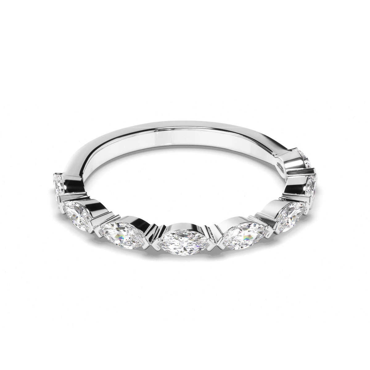 Marquise Cut Diamond Wedding Ring