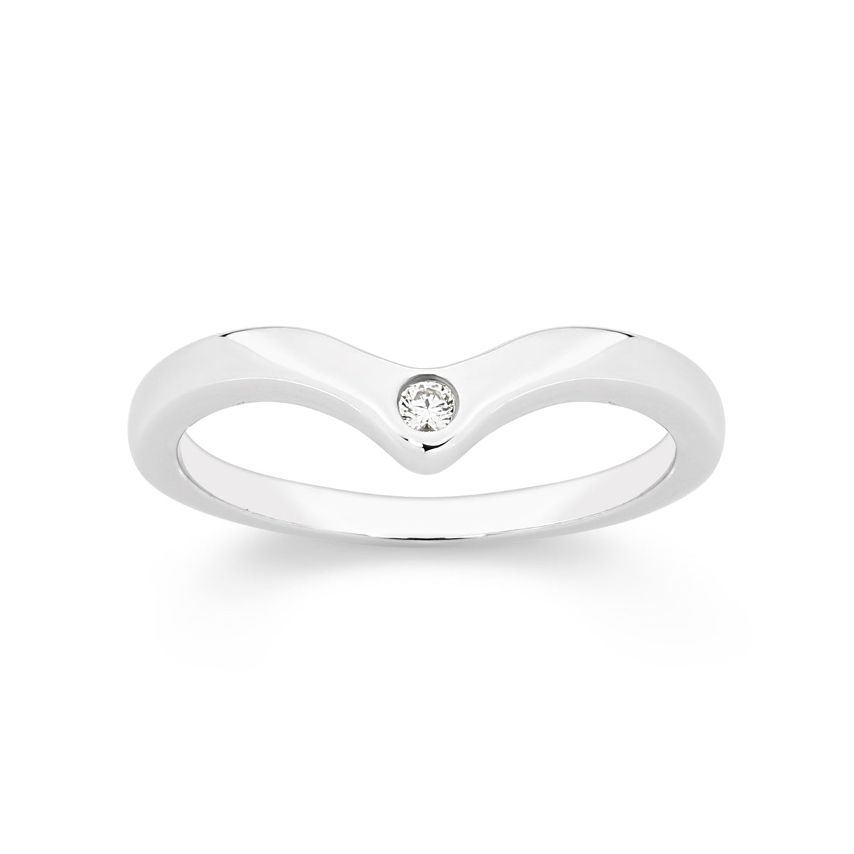 Silver Wishbone Ring