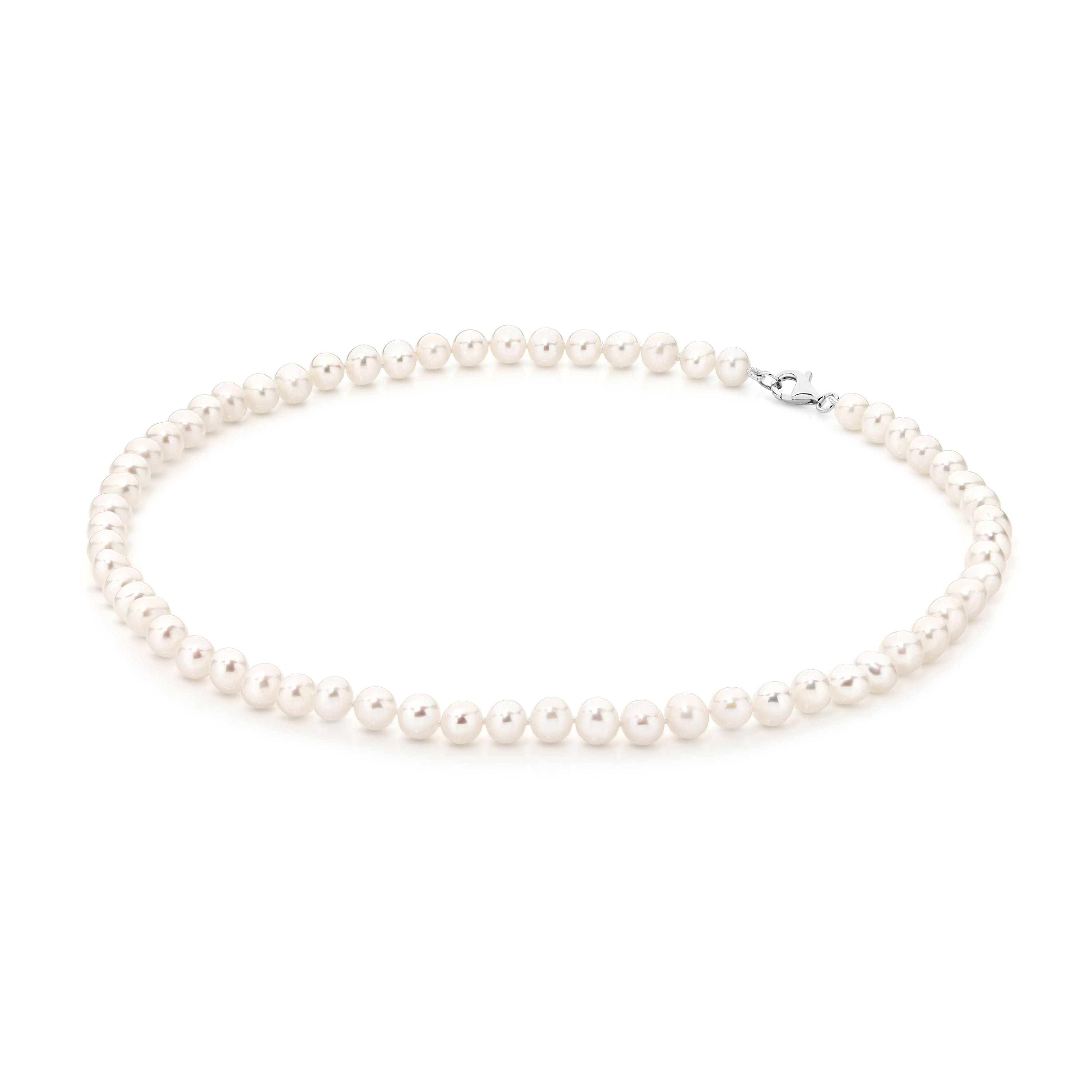 Silver Freshwater Pearl Necklet