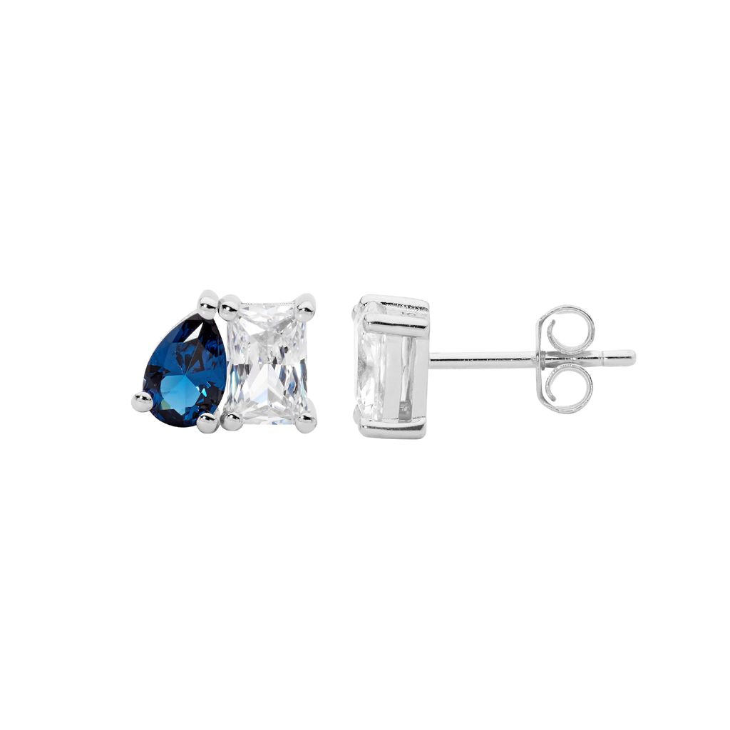 ELLANI Silver CZ Studs