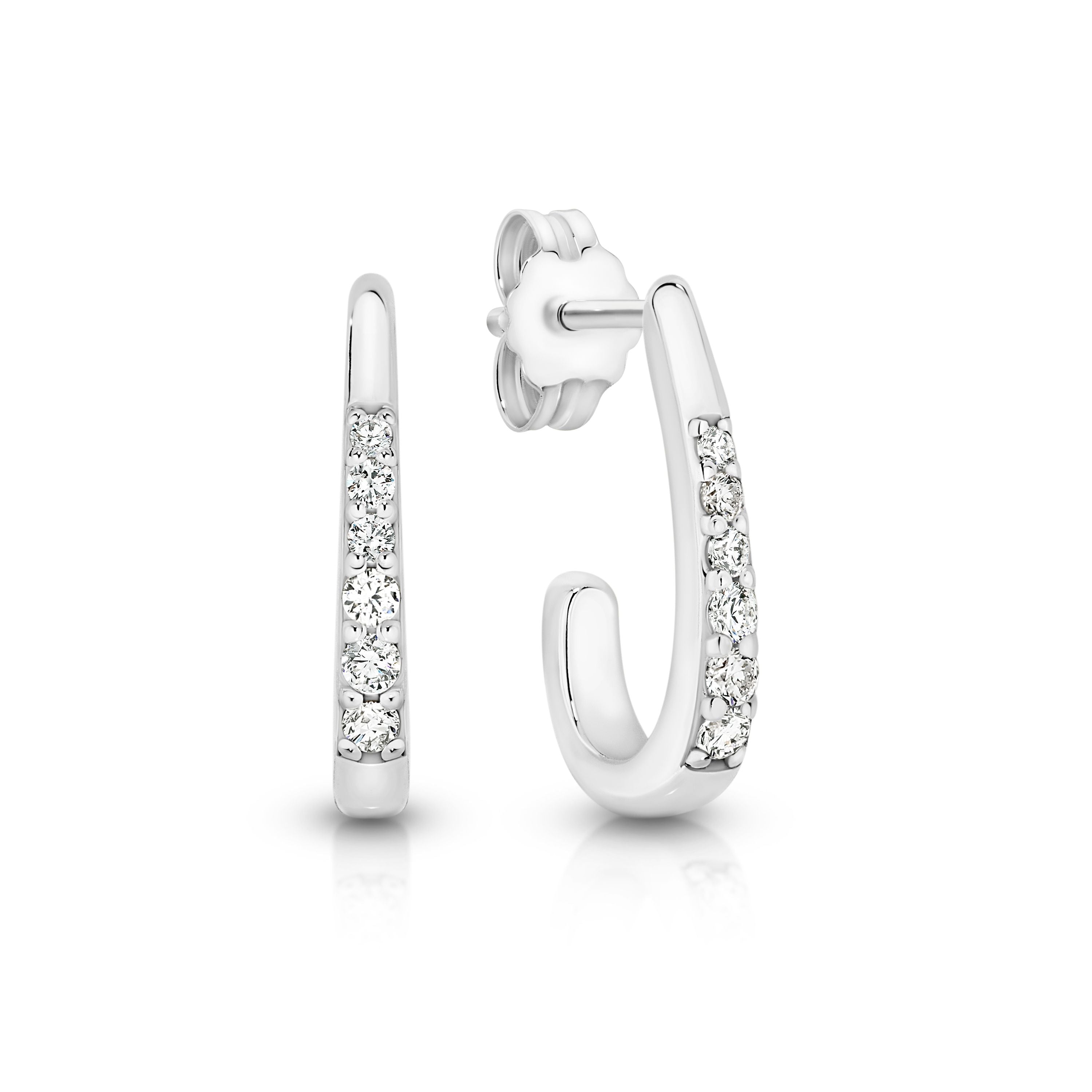 Silver Studs with Cubic Zirconia
