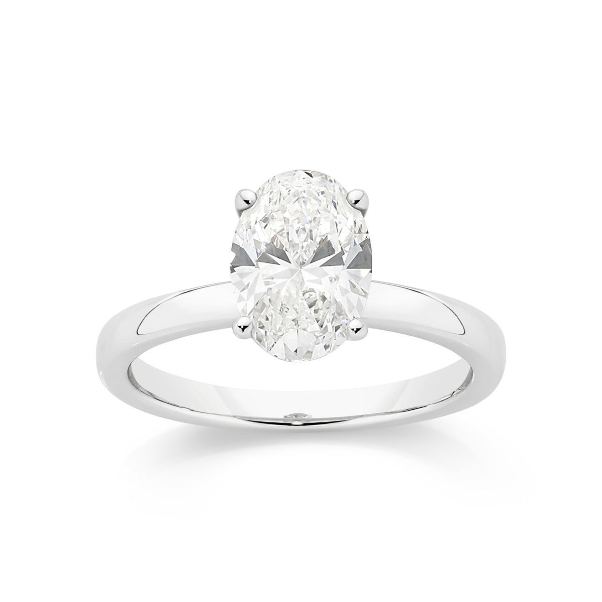 14ct White Gold 1.50ct Lab Diamond Ring