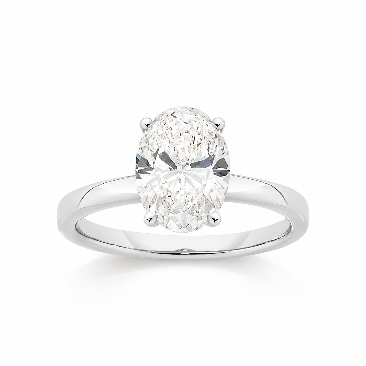 14ct White Gold 2.00ct Lab Diamond Ring