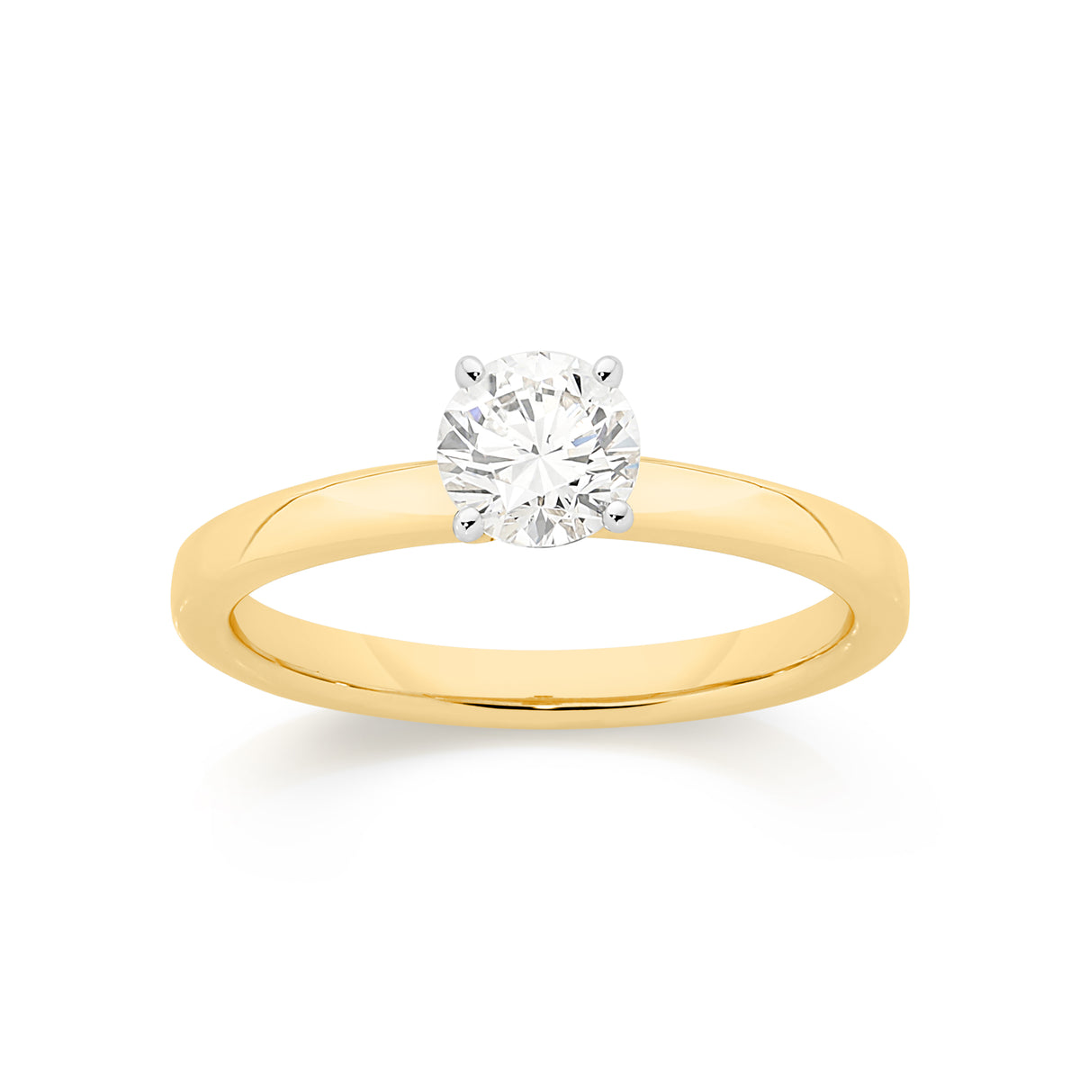 14ct Yellow Gold 0.50ct Lab Diamond Ring