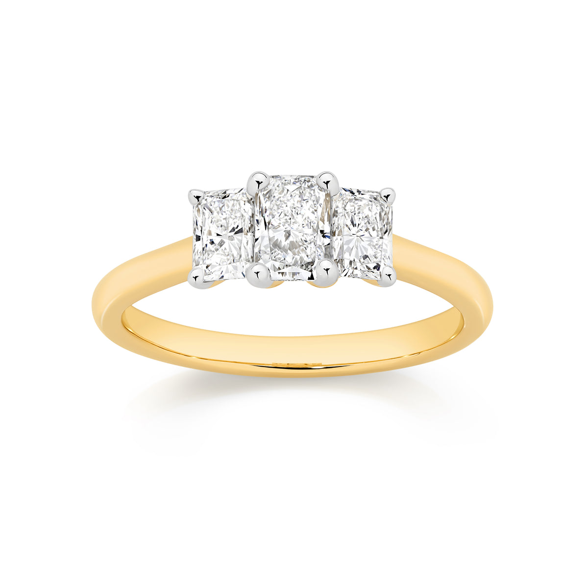 14ct Yellow Gold 1.10ct Lab Diamond Ring