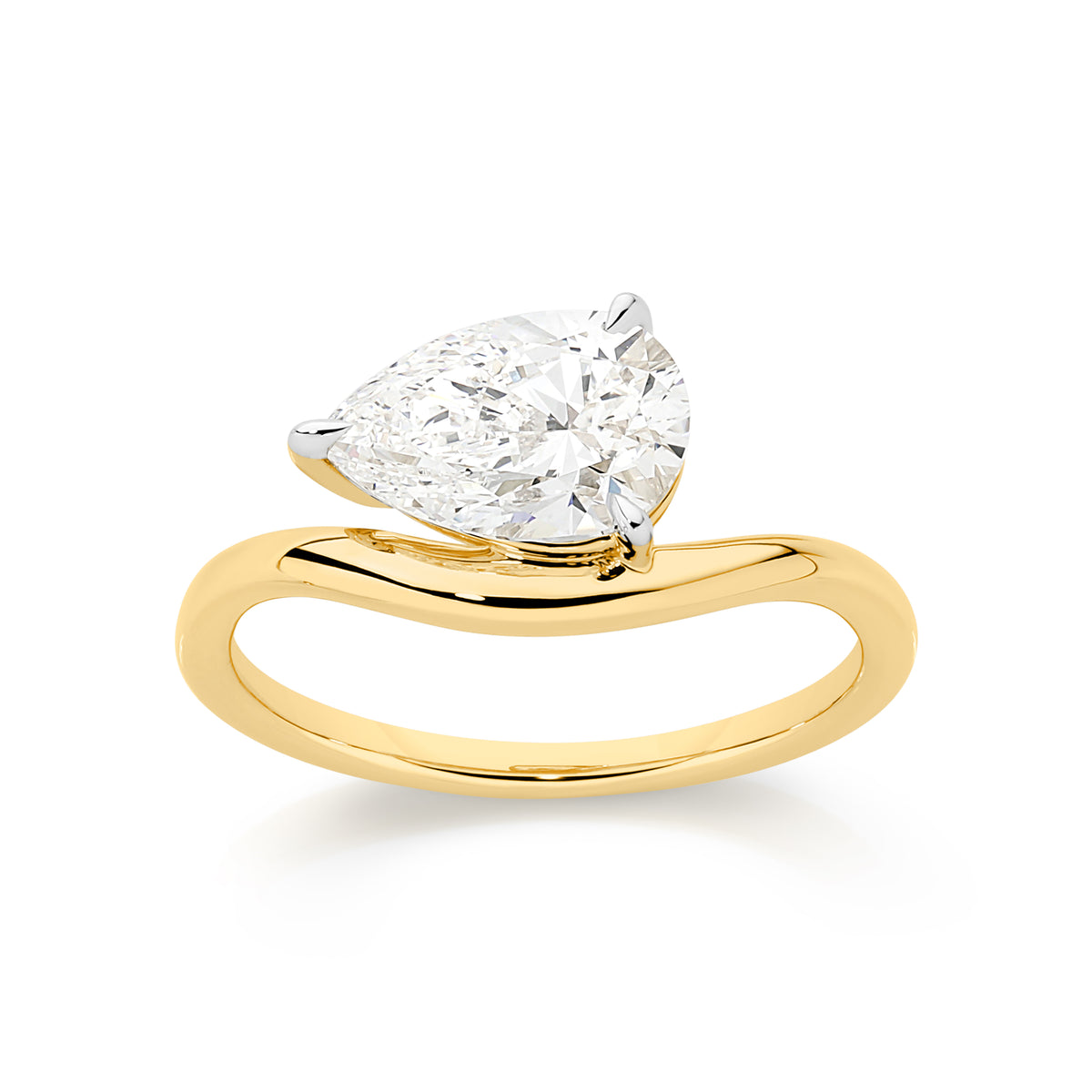 14ct Yellow Gold 1.50ct Lab Diamond Ring