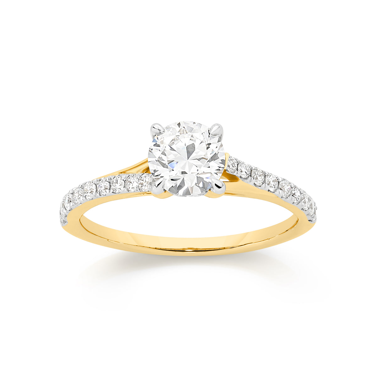14ct Yellow Gold 1.00ct Lab Diamond Ring