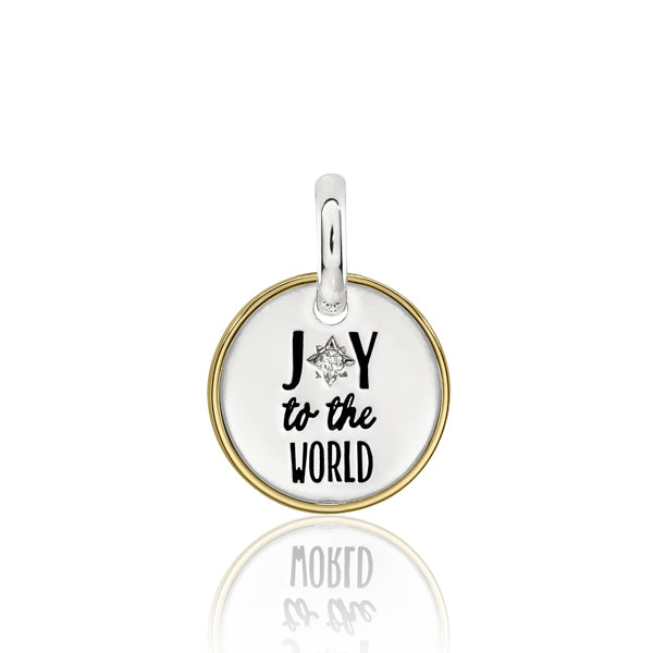 CANDID 'Joy To The World' With Cubic Zirconia charm
