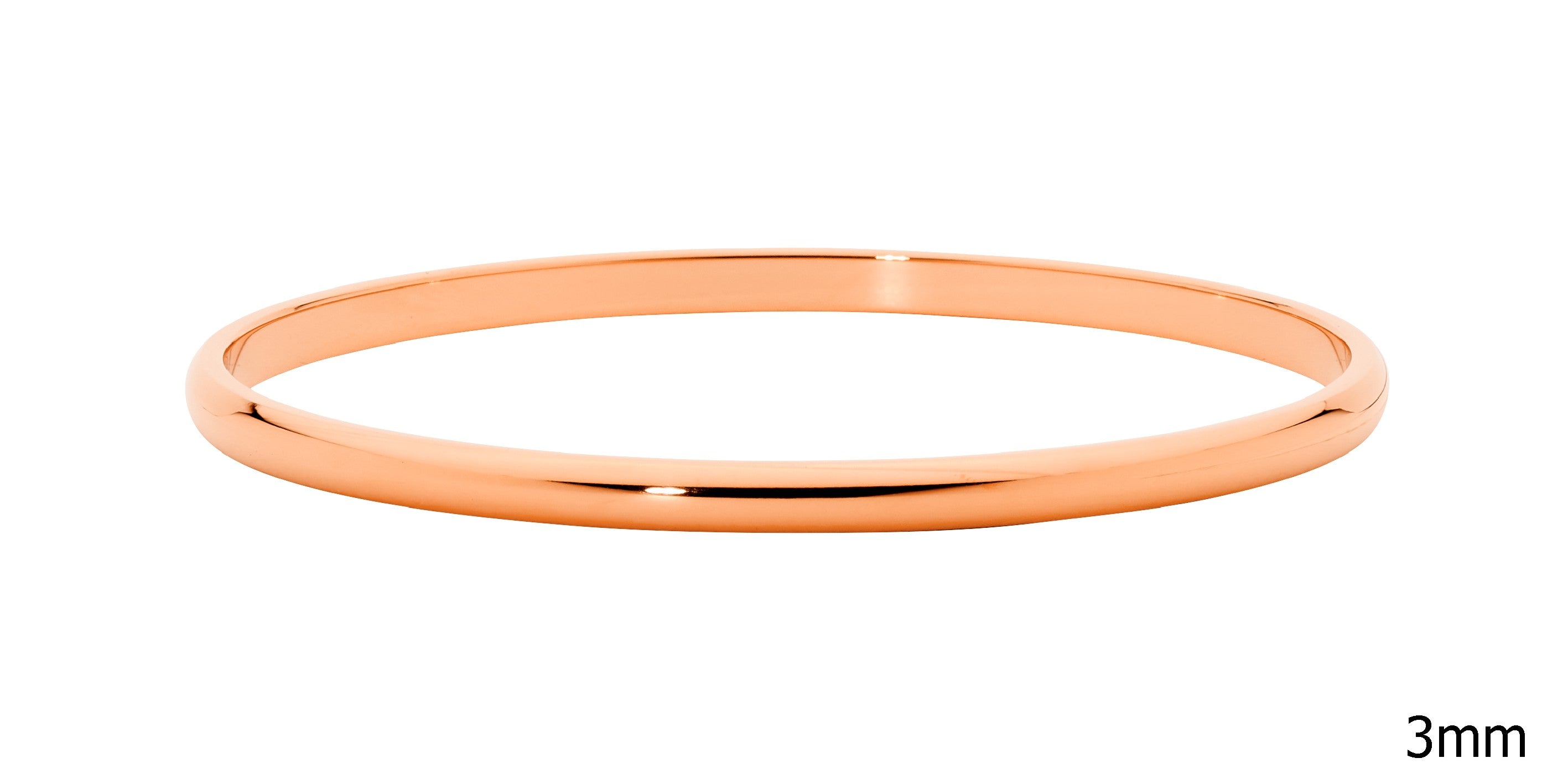 ELLANI Stainless Steel Rose Gold Plated Bangle